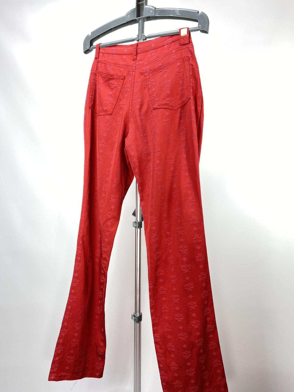 MCM 🔥LAST DROP🔥 90s MCM Monogram Golden Jeans Red Elastic Size 28" / US 6 / IT 42 - 8 Thumbnail