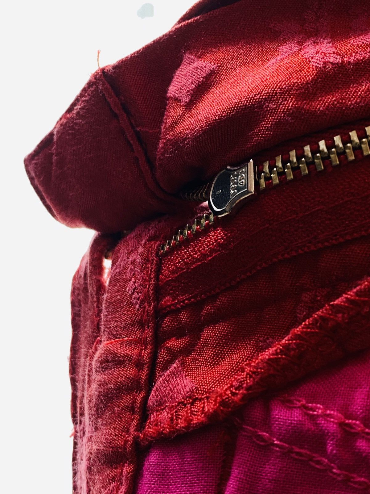MCM 🔥LAST DROP🔥 90s MCM Monogram Golden Jeans Red Elastic Size 28" / US 6 / IT 42 - 6 Thumbnail