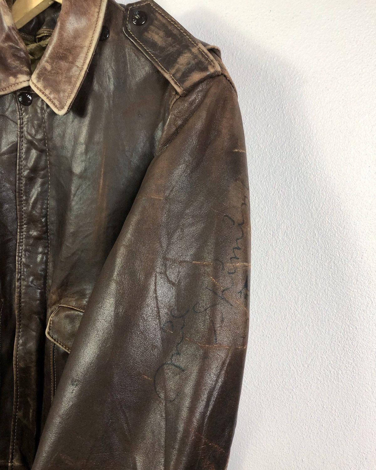 Schott Rare Vintage Schott Black Cats Handpaint Leather Jacket Size US M / EU 48-50 / 2 - 8 Thumbnail