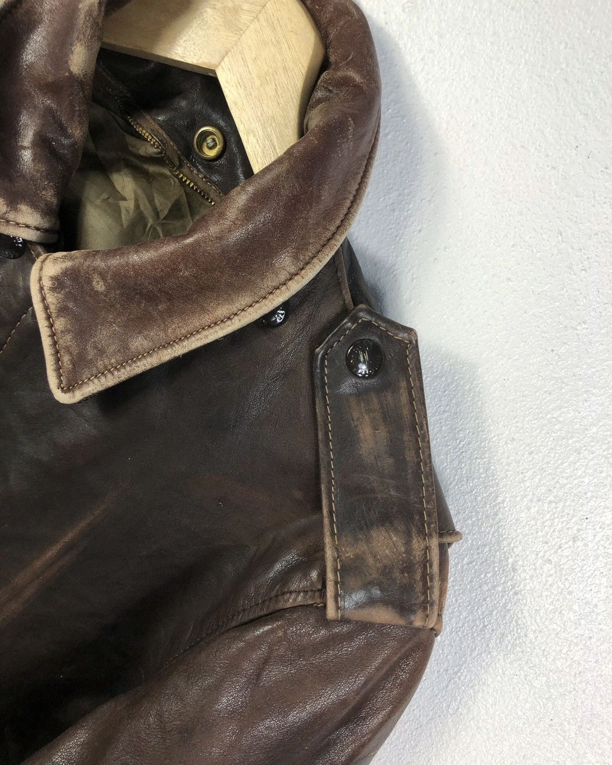Schott Rare Vintage Schott Black Cats Handpaint Leather Jacket Size US M / EU 48-50 / 2 - 10 Thumbnail