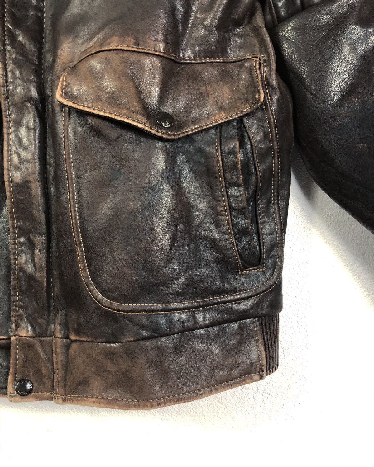 Schott Rare Vintage Schott Black Cats Handpaint Leather Jacket Size US M / EU 48-50 / 2 - 6 Thumbnail