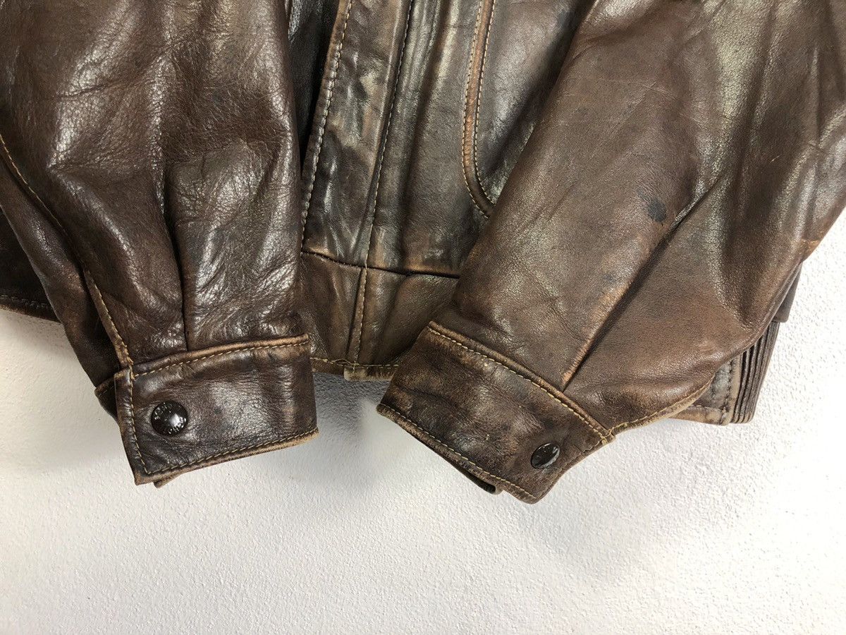 Schott Rare Vintage Schott Black Cats Handpaint Leather Jacket Size US M / EU 48-50 / 2 - 7 Thumbnail