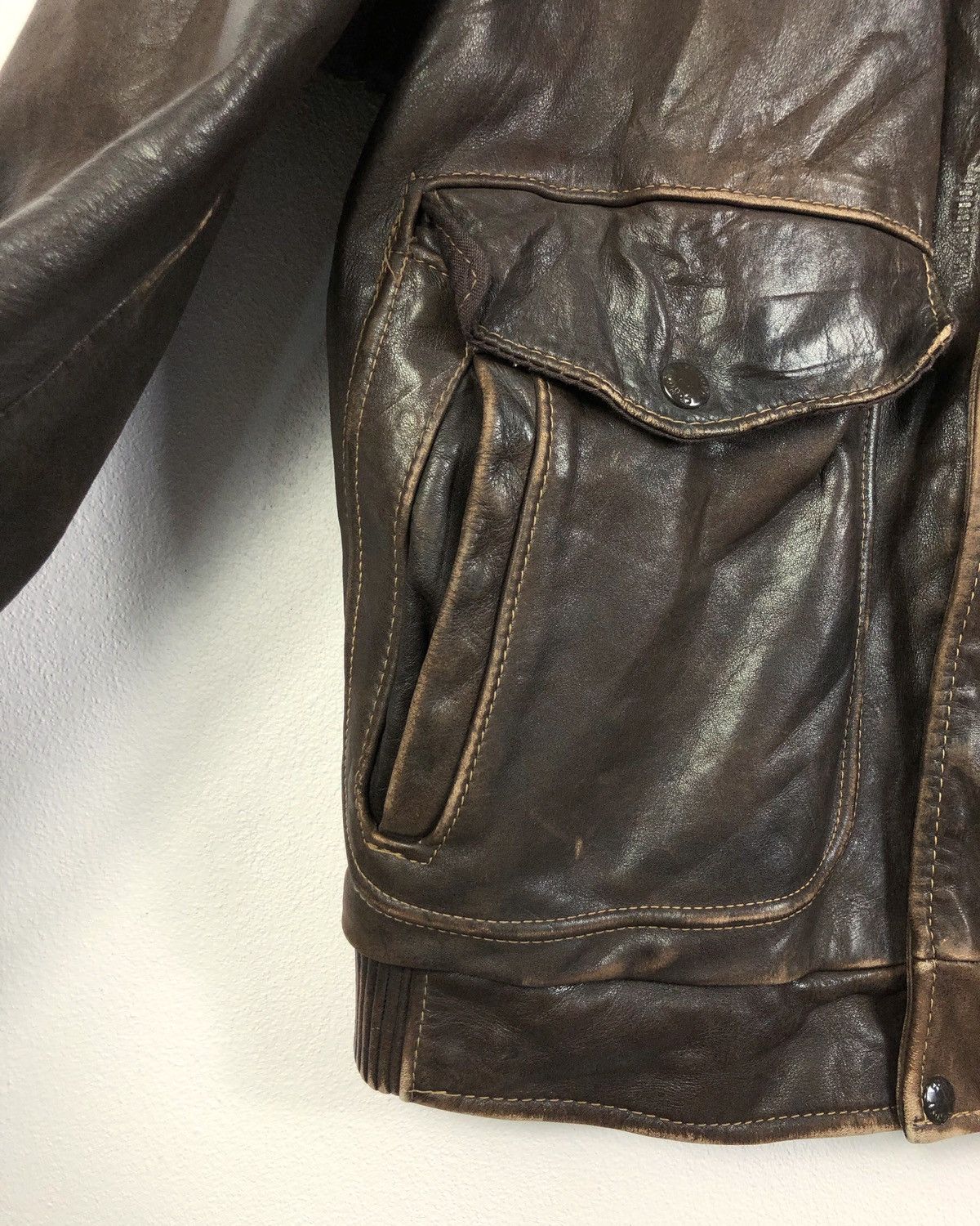 Schott Rare Vintage Schott Black Cats Handpaint Leather Jacket Size US M / EU 48-50 / 2 - 5 Thumbnail