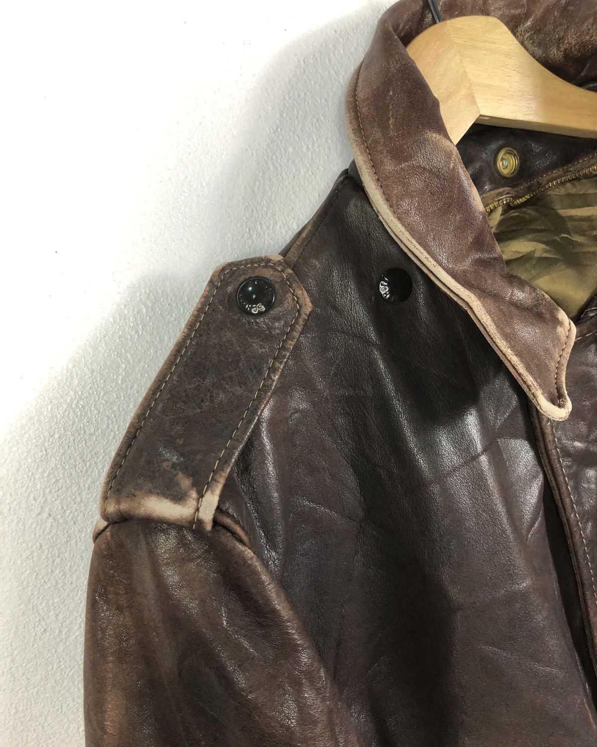 Schott Rare Vintage Schott Black Cats Handpaint Leather Jacket Size US M / EU 48-50 / 2 - 9 Thumbnail