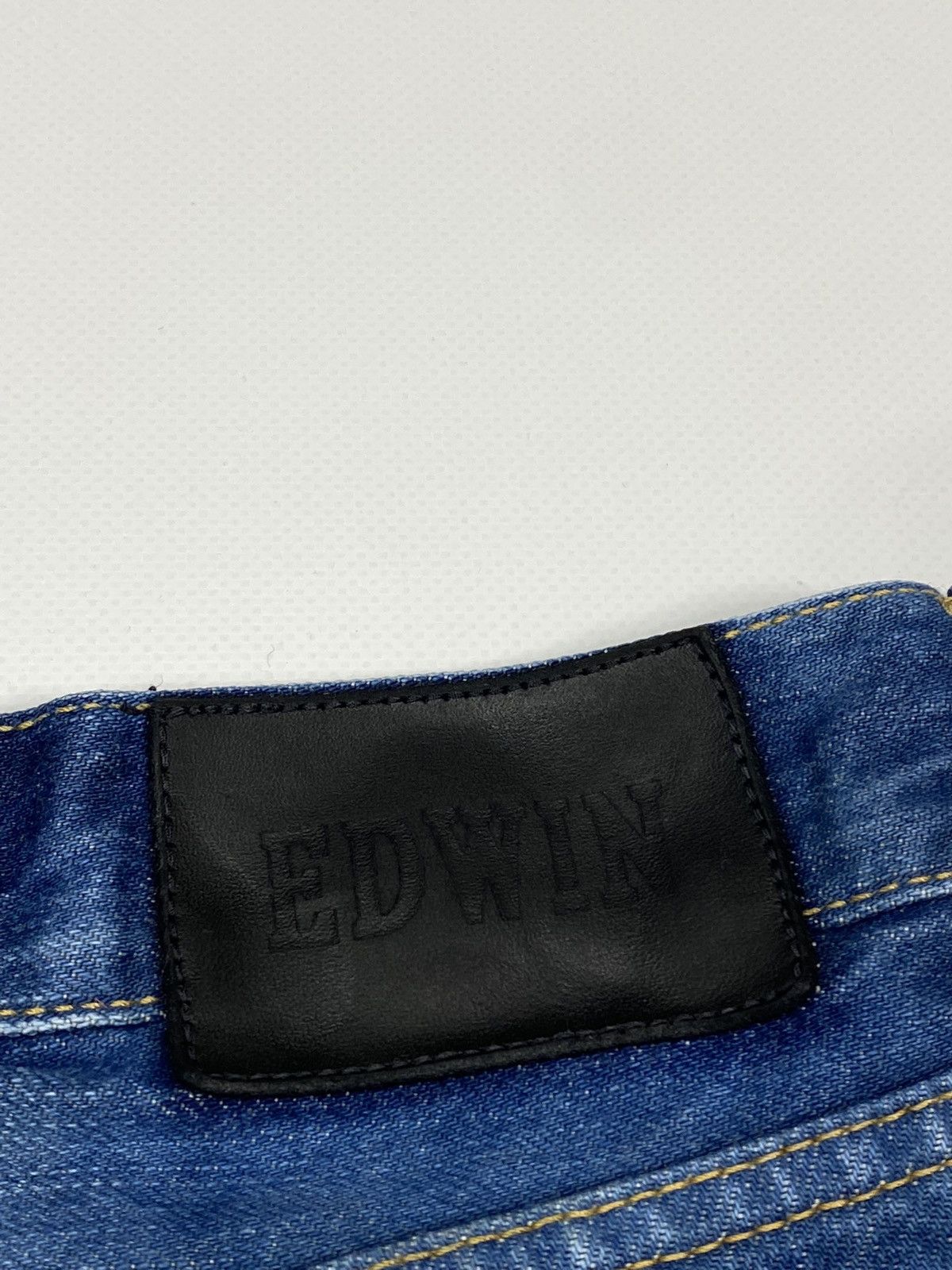 Edwin 🔥LASTDROP🔥 Rainbow Selvedge Distressed Mid Tapered Jeans Size US 30 / EU 46 - 20 Thumbnail
