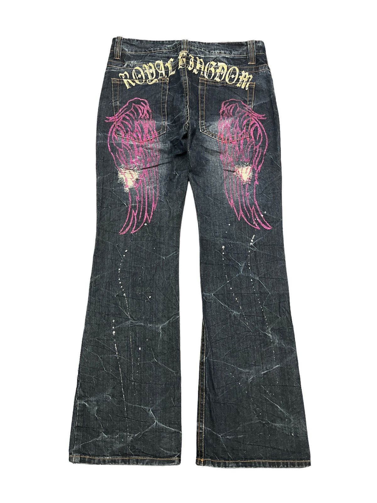 Japanese Brand × Vintage FLARED💥THRASHED SORRIDERE DISTRESSED DENIM PANT Size US 34 / EU 50 - 7 Thumbnail