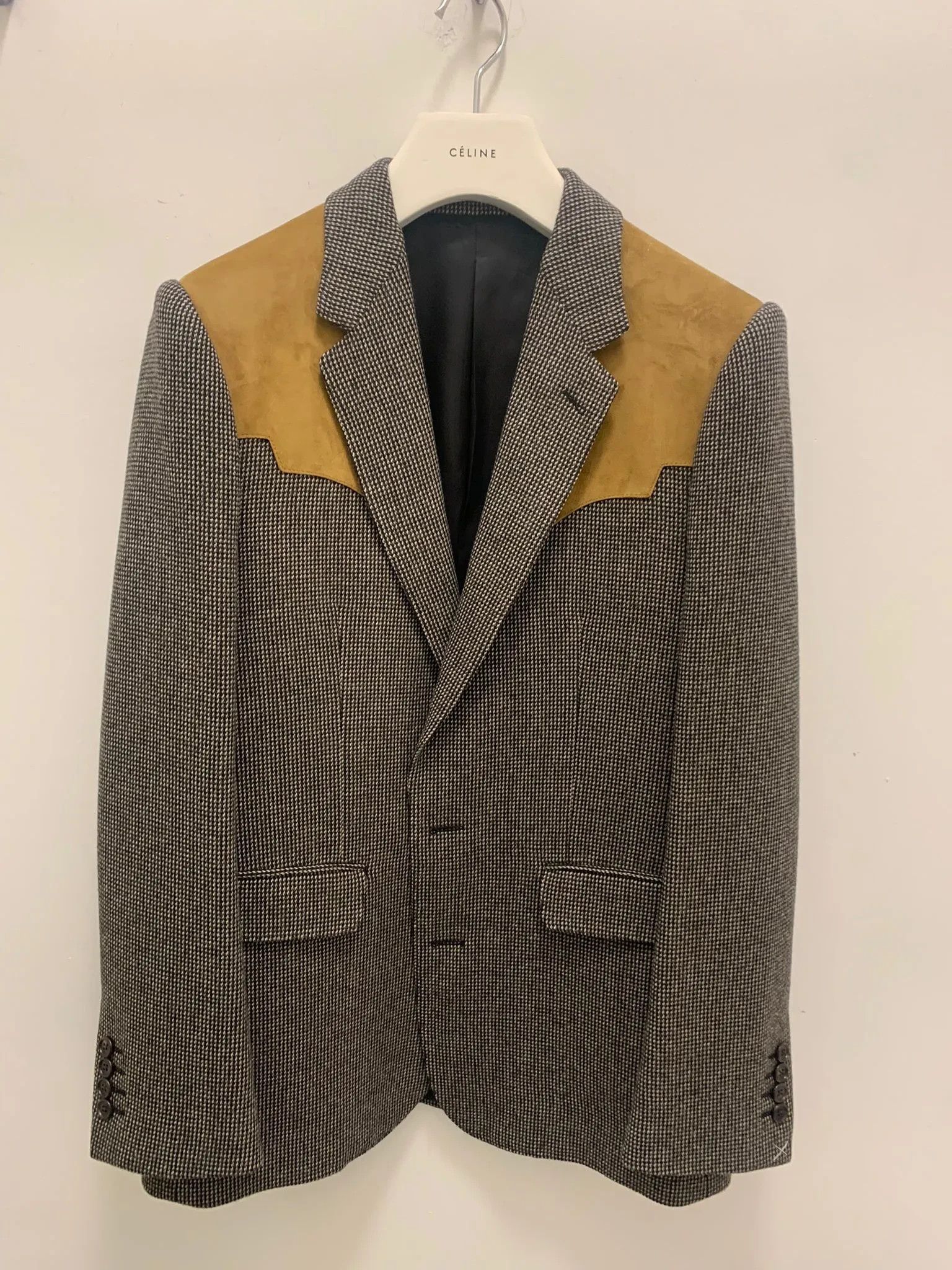 Celine Micro Tweed 2B Blazer in Multicolor Size US M / EU 48-50 / 2 - 4 Thumbnail