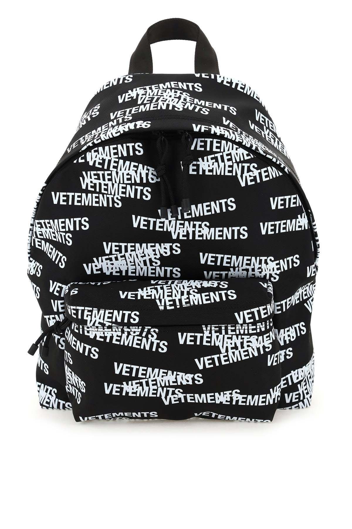 Vetements Backpack in Black & White Size ONE SIZE - 1 Thumbnail