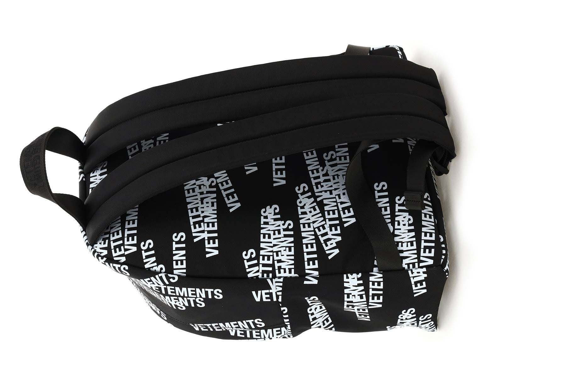 Vetements Backpack in Black & White Size ONE SIZE - 3 Thumbnail