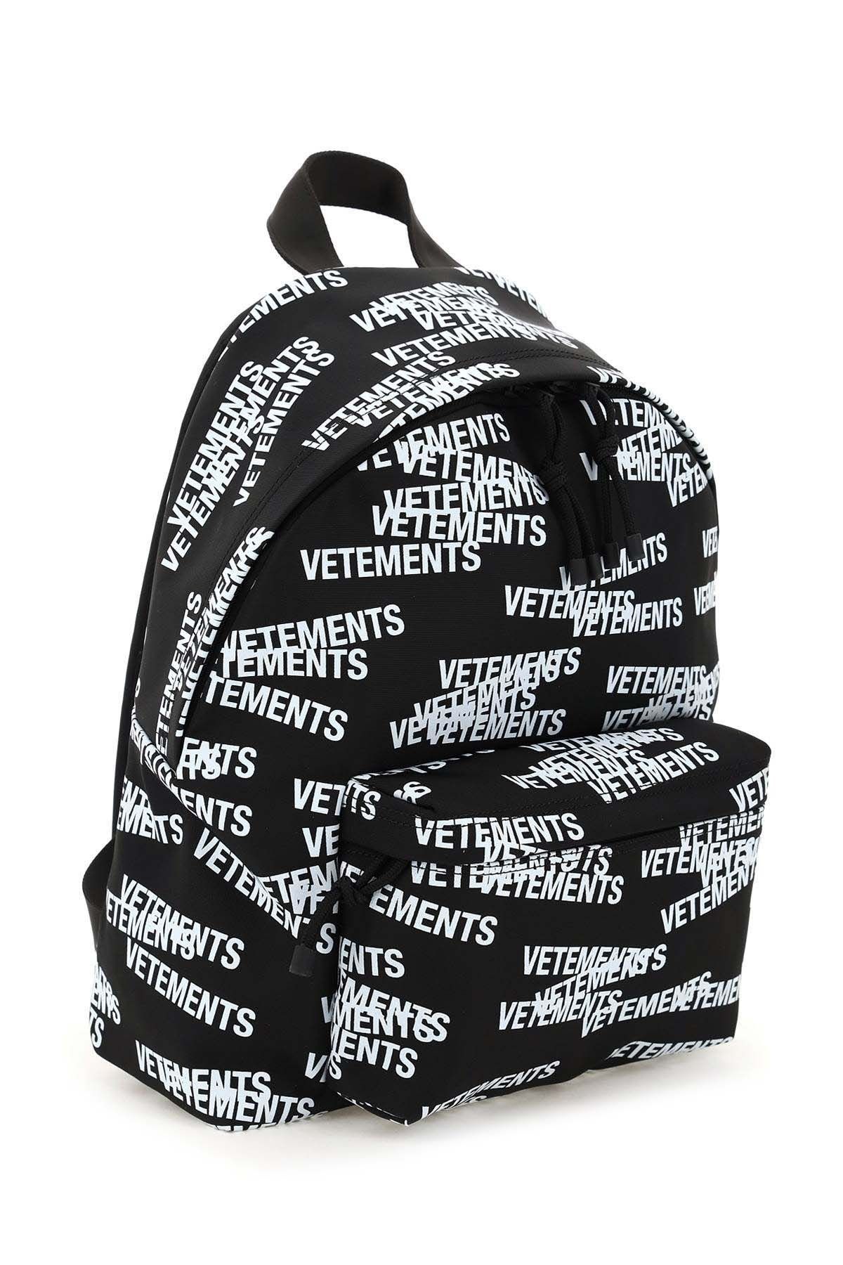 Vetements Backpack in Black & White Size ONE SIZE - 2 Thumbnail