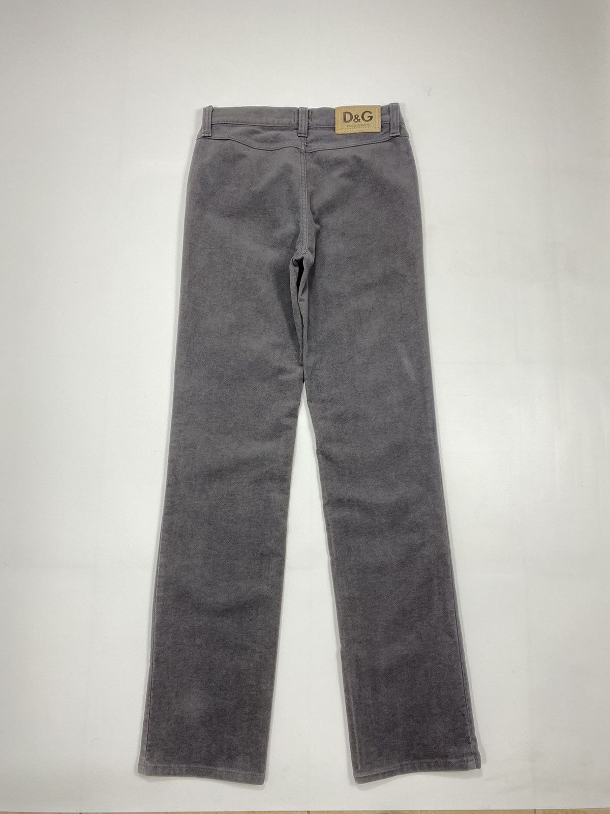 Dolce & Gabbana 🔥LASTDROP🔥 DG Velour Grey Stonewashed High Waist Pants Size 29" - 17 Thumbnail