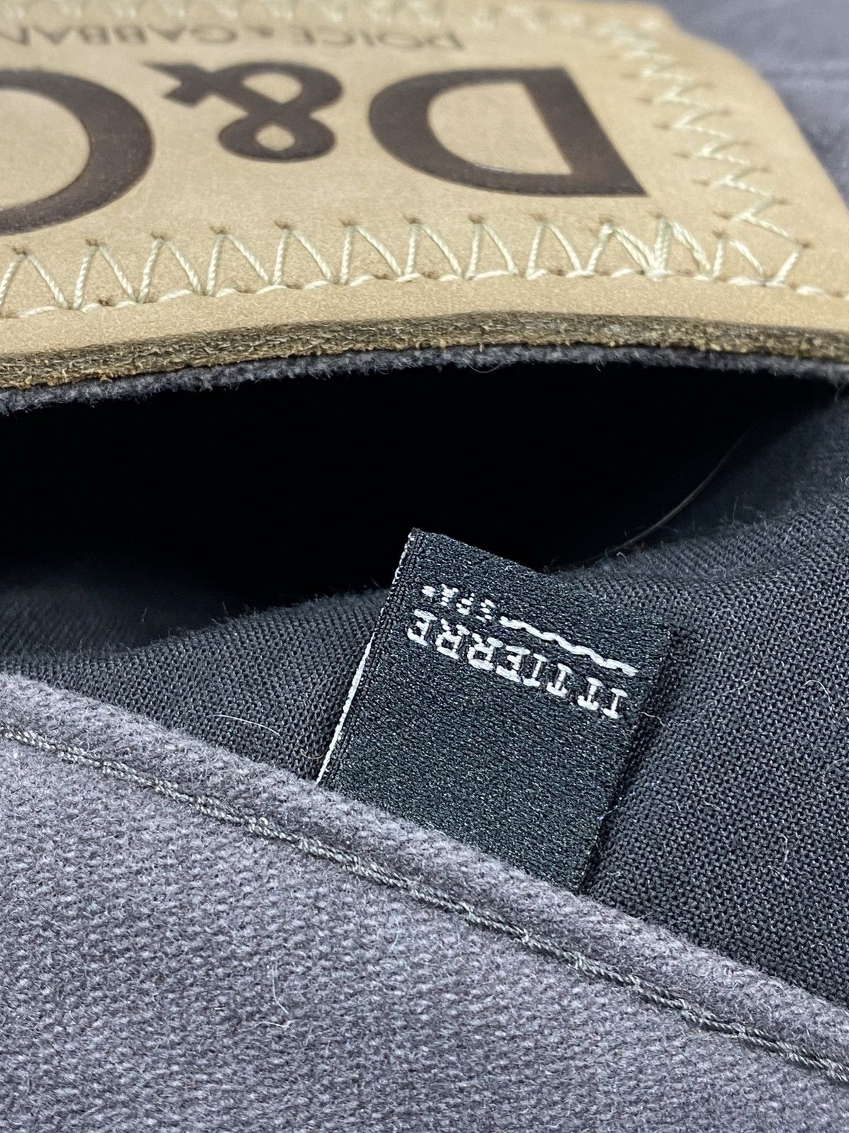 Dolce & Gabbana 🔥LASTDROP🔥 DG Velour Grey Stonewashed High Waist Pants Size 29" - 11 Thumbnail
