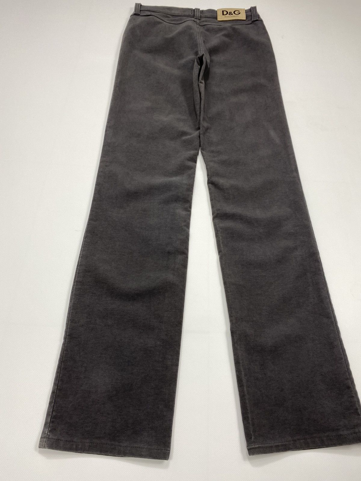 Dolce & Gabbana 🔥LASTDROP🔥 DG Velour Grey Stonewashed High Waist Pants Size 29" - 13 Thumbnail