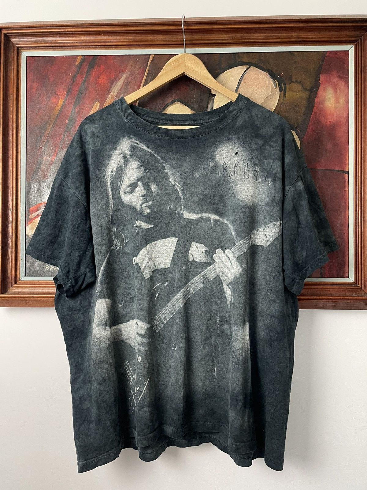 Pink Floyd David Gilmour Band Rock Tee Liquid Blue Hype Y2k