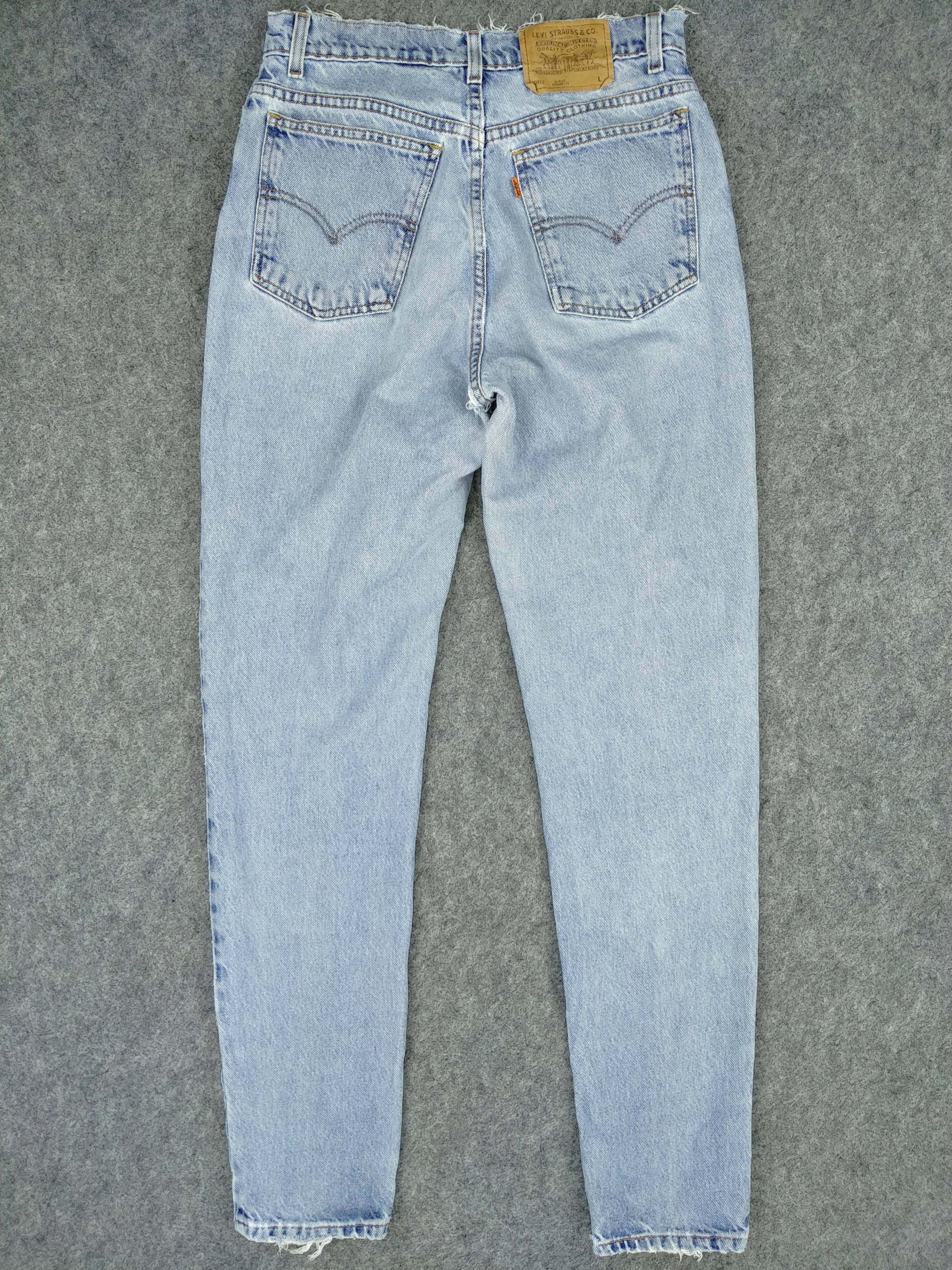 Levi's Vintage Levi's 912 Slim Fit Orange Tab Denim 29x32.5 -JN328 Size US 29 - 2 Thumbnail