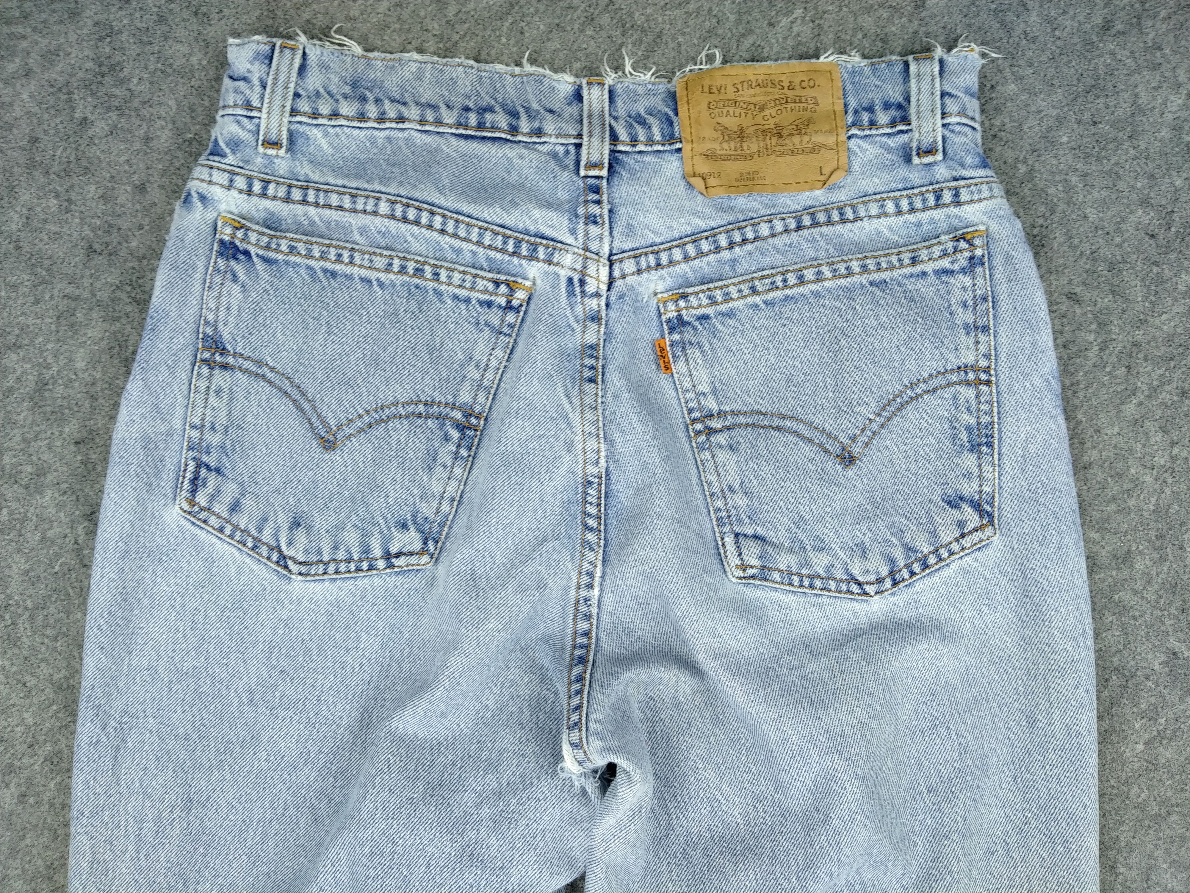 Levi's Vintage Levi's 912 Slim Fit Orange Tab Denim 29x32.5 -JN328 Size US 29 - 4 Thumbnail
