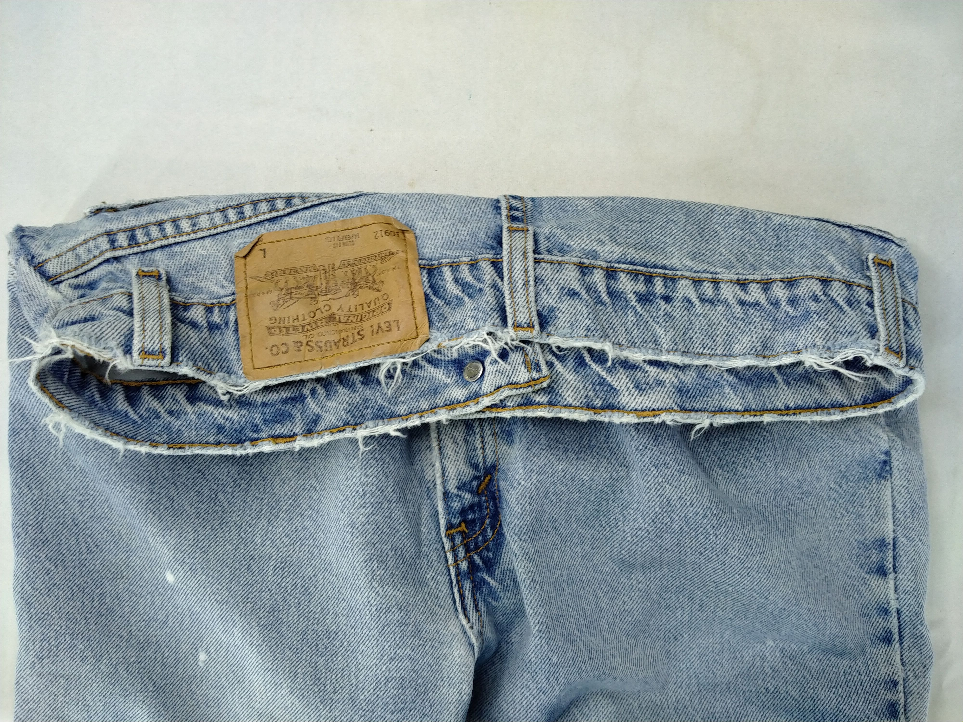 Levi's Vintage Levi's 912 Slim Fit Orange Tab Denim 29x32.5 -JN328 Size US 29 - 17 Thumbnail