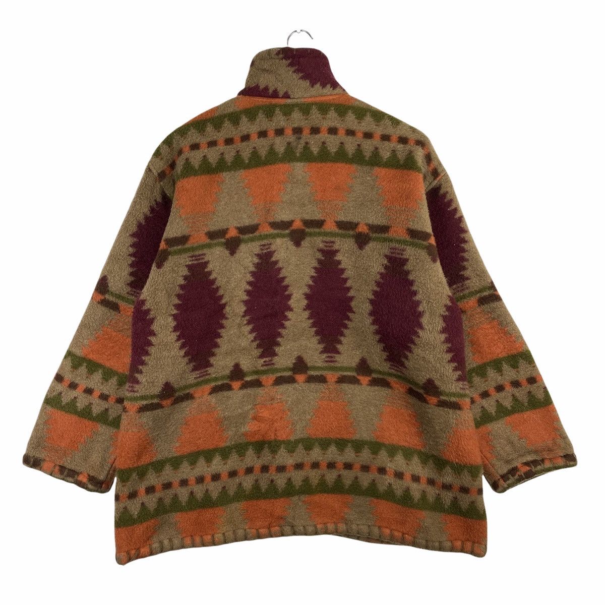 Japanese Brand × Vintage VINTAGE NAVAJO NATIVE DESIGN TOGGLE BUTTON WOOL JACKET Size US L / EU 52-54 / 3 - 2 Thumbnail