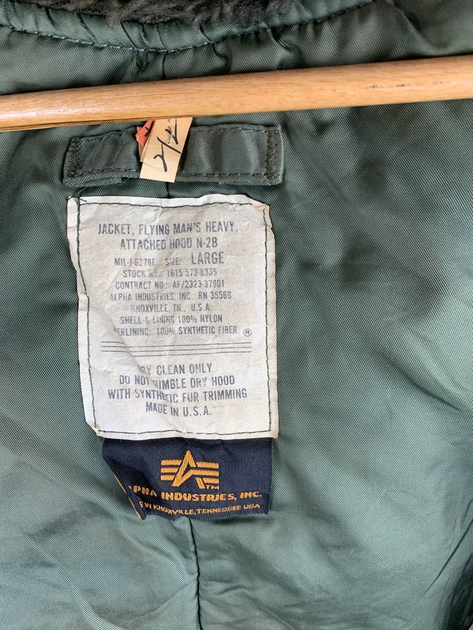 Alpha Industries Vintage Alpha Industries N-2B Bomber Flight Jacket Size US L / EU 52-54 / 3 - 7 Thumbnail