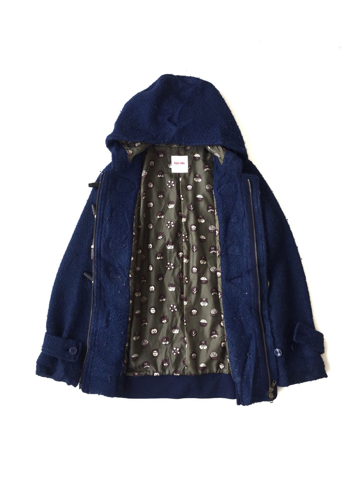 Issey Miyake GRAIL🔥Issey Miyake Ne-Net Rayon Blend Duffle Tweed Coat Size US S / EU 44-46 / 1 - 1 Thumbnail