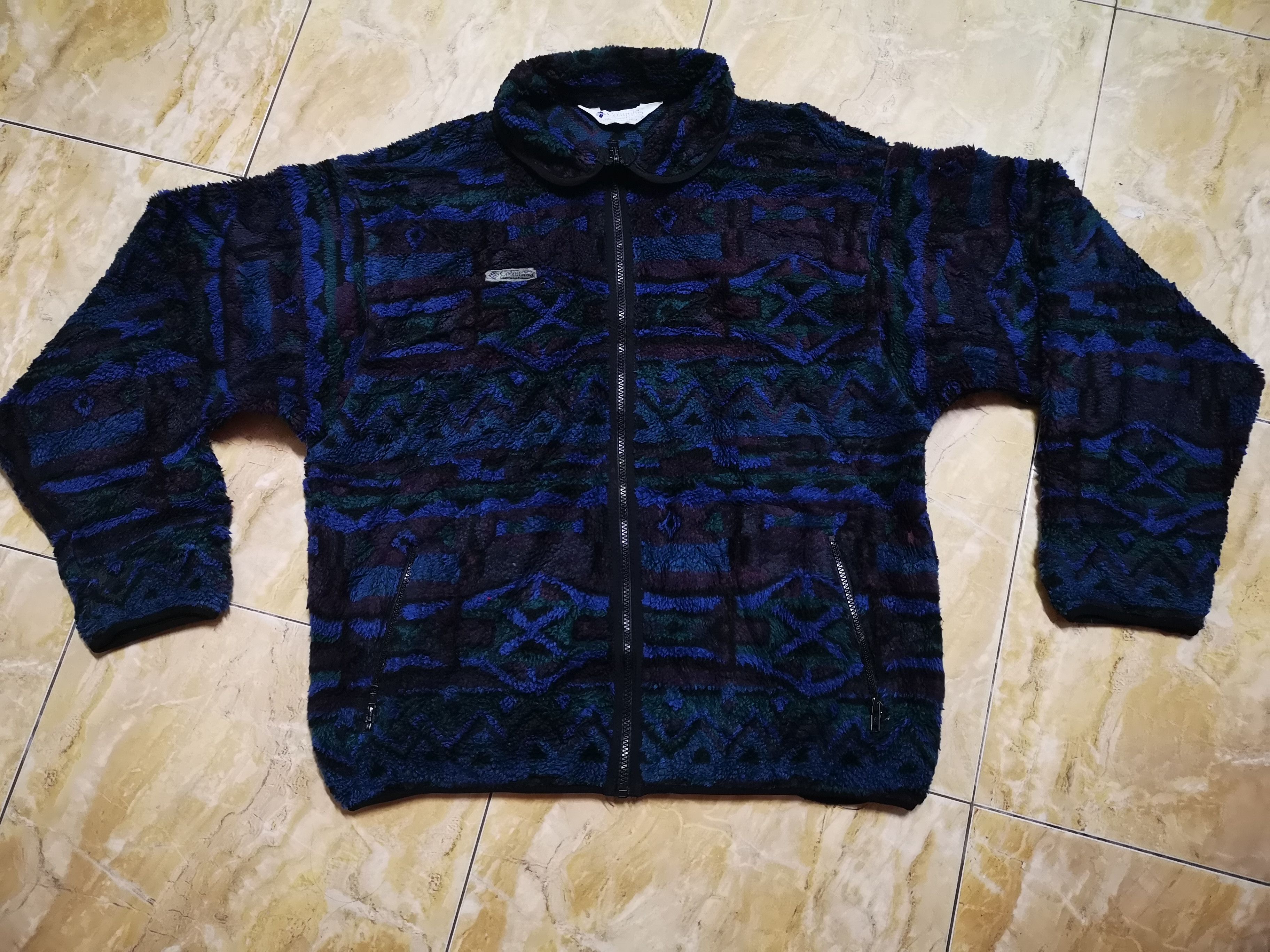 Vintage Printed Jacket Fleece Columbia