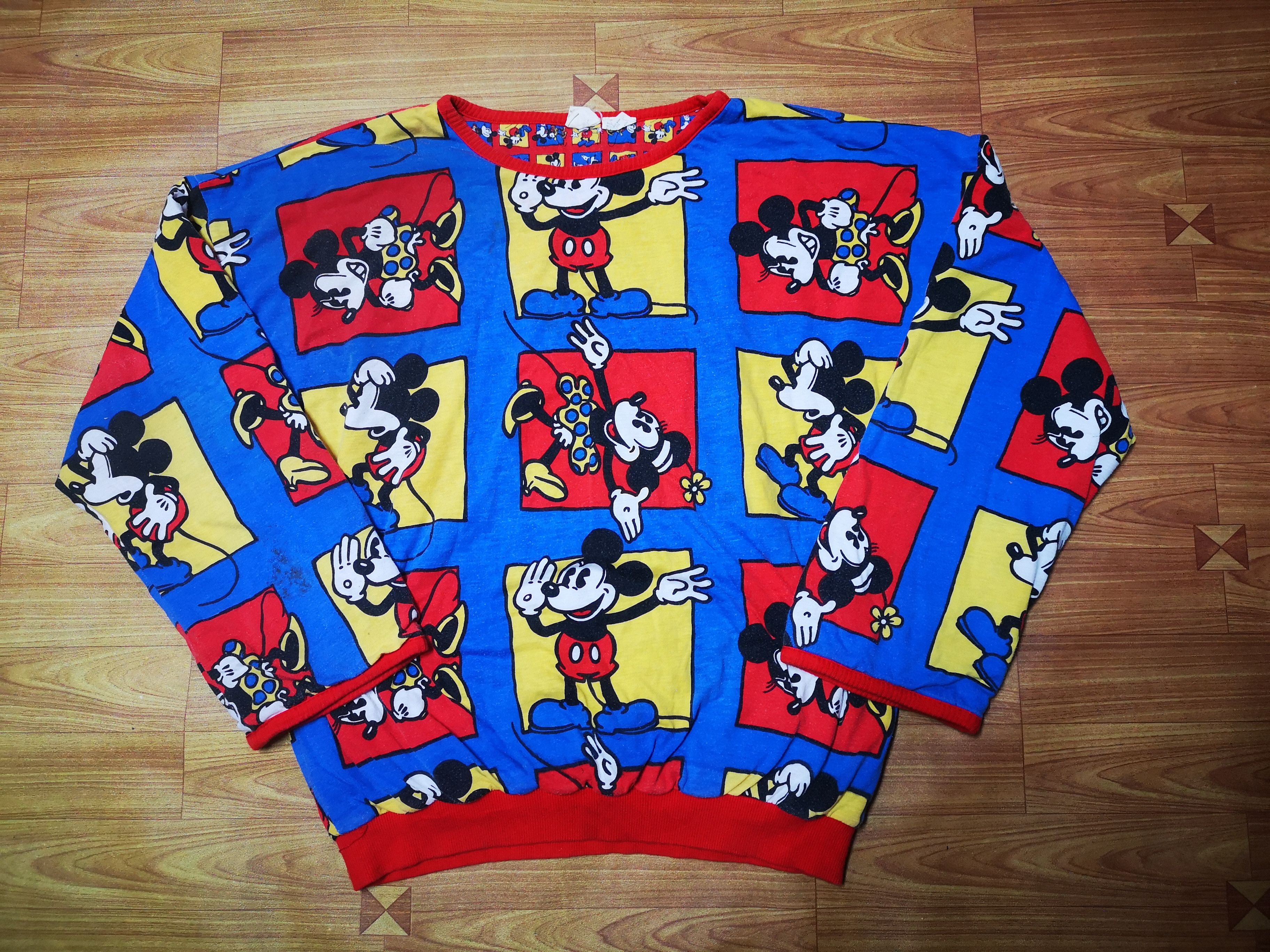 Disney Vintage Mickey 80s Over Print x Reversible Size US L / EU 52-54 / 3 - 1 Thumbnail