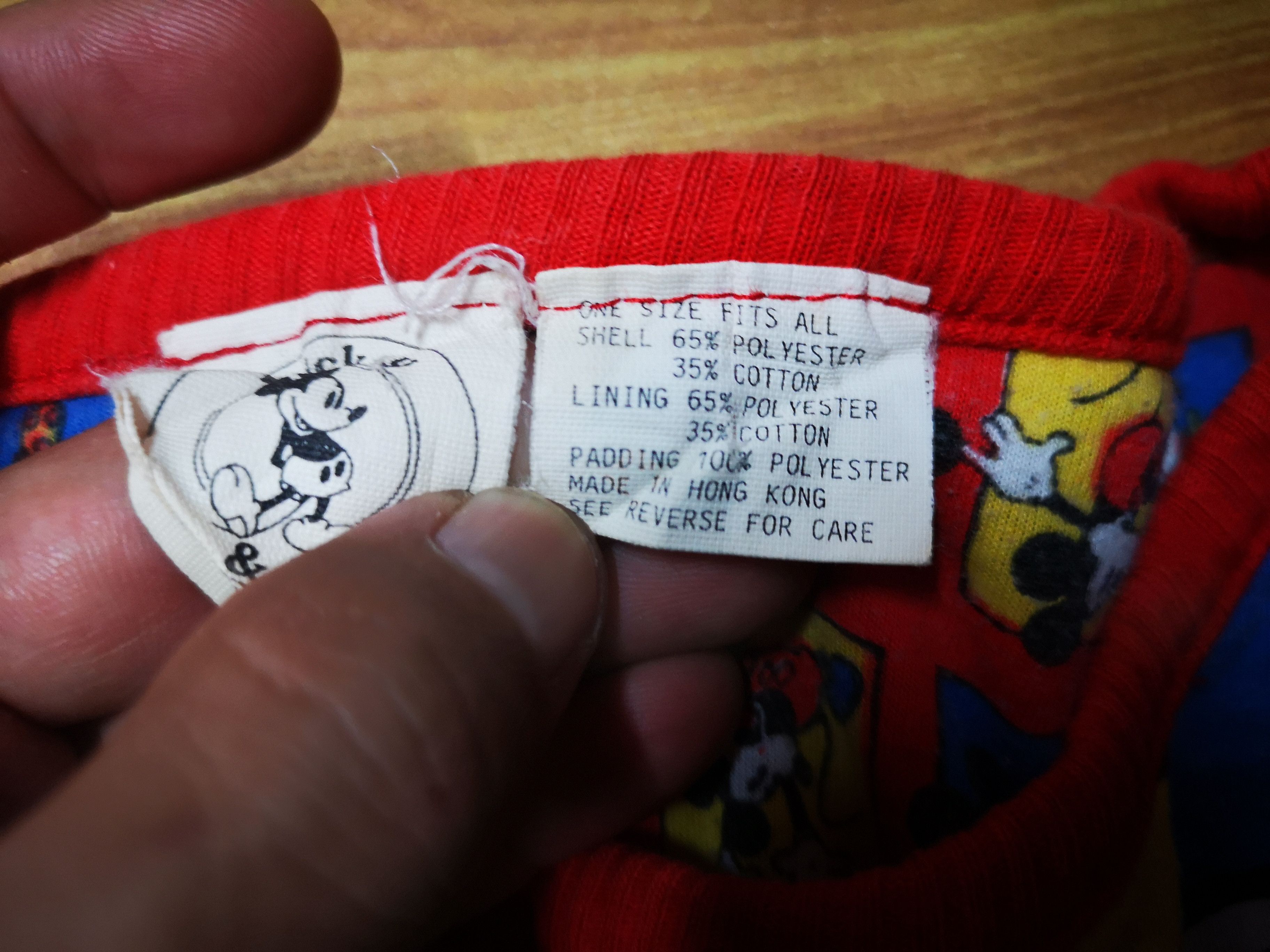 Disney Vintage Mickey 80s Over Print x Reversible Size US L / EU 52-54 / 3 - 7 Thumbnail