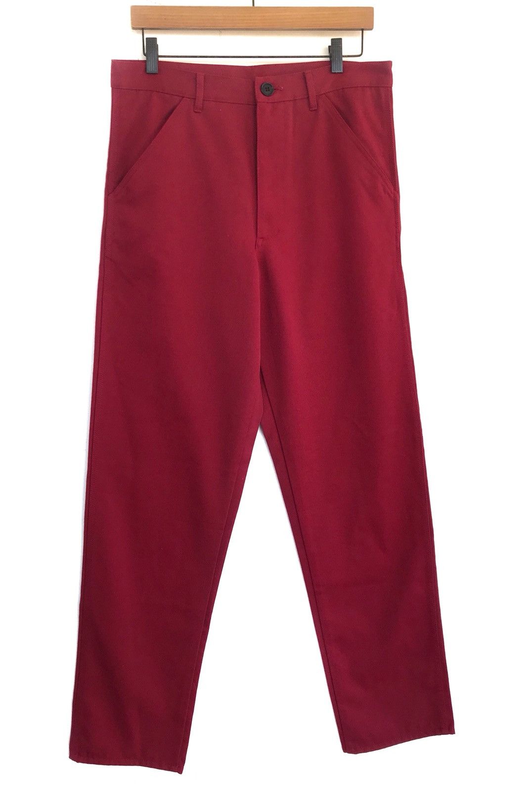 Comme des Garçons Homme Plus Red Casual Pants Japan Designer