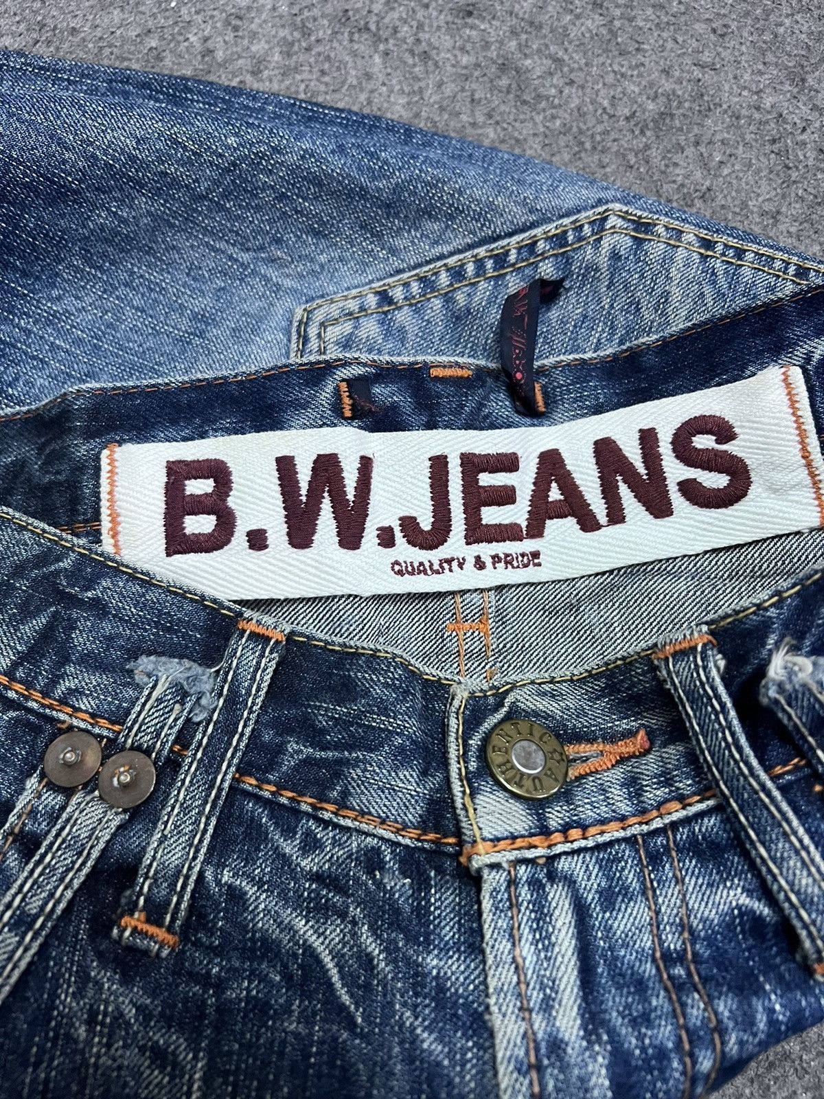 Japanese Brand × Vintage FLARED💥BLUE WAY DISTRESSED DENIM PANT Size US 30 / EU 46 - 7 Thumbnail