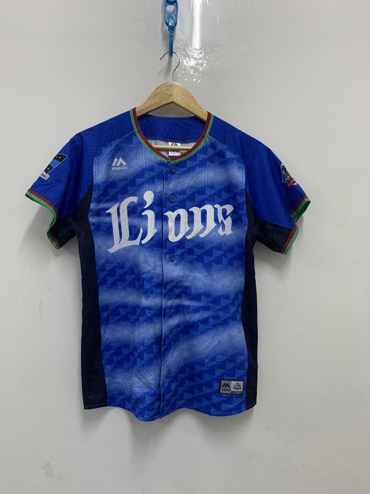 Majestic Saitama Seibu Lions Japanese Baseball Made in USA Jersey