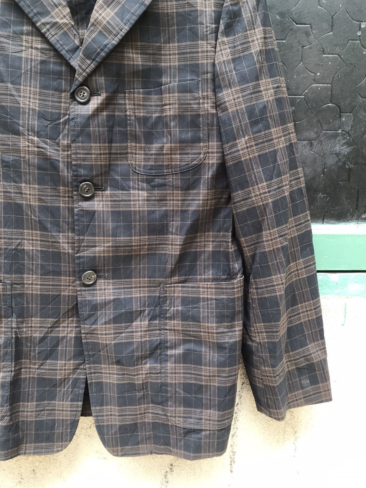 Yohji Yamamoto Yohji Yamamoto Tartan Check Utility Blazer AW/SS Collection Size 38R - 5 Thumbnail
