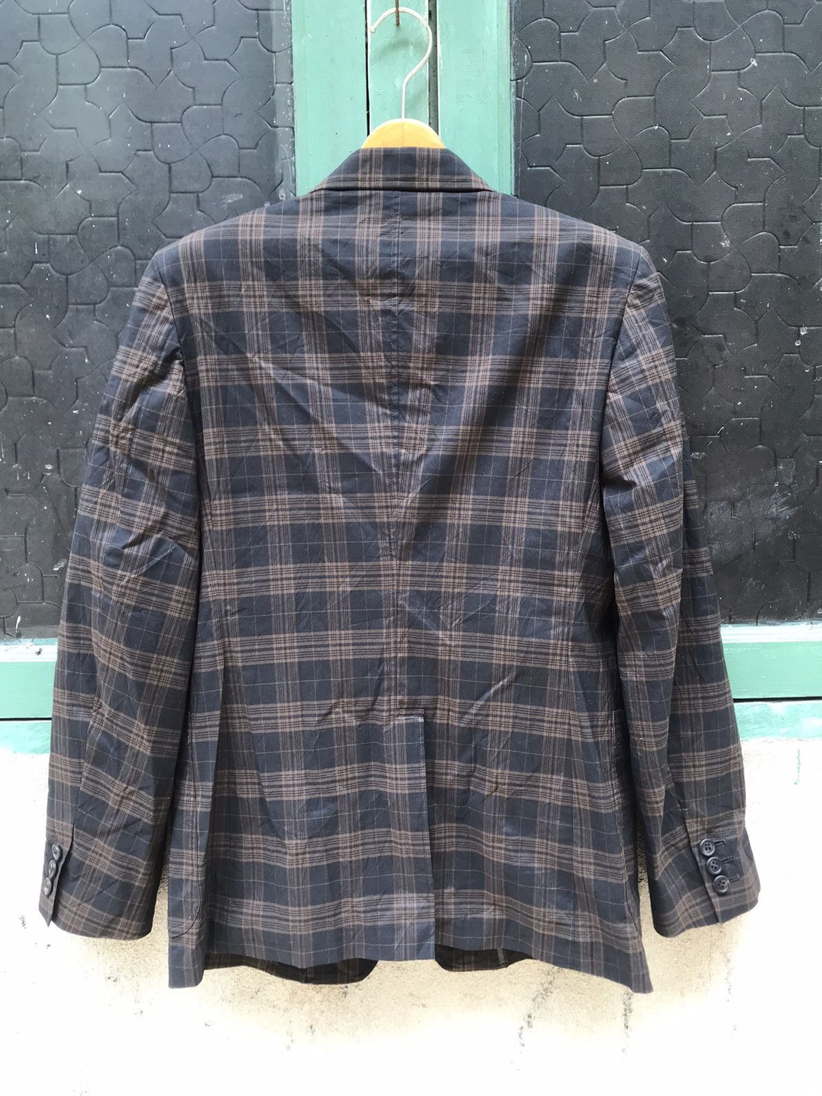 Yohji Yamamoto Yohji Yamamoto Tartan Check Utility Blazer AW/SS Collection Size 38R - 2 Thumbnail