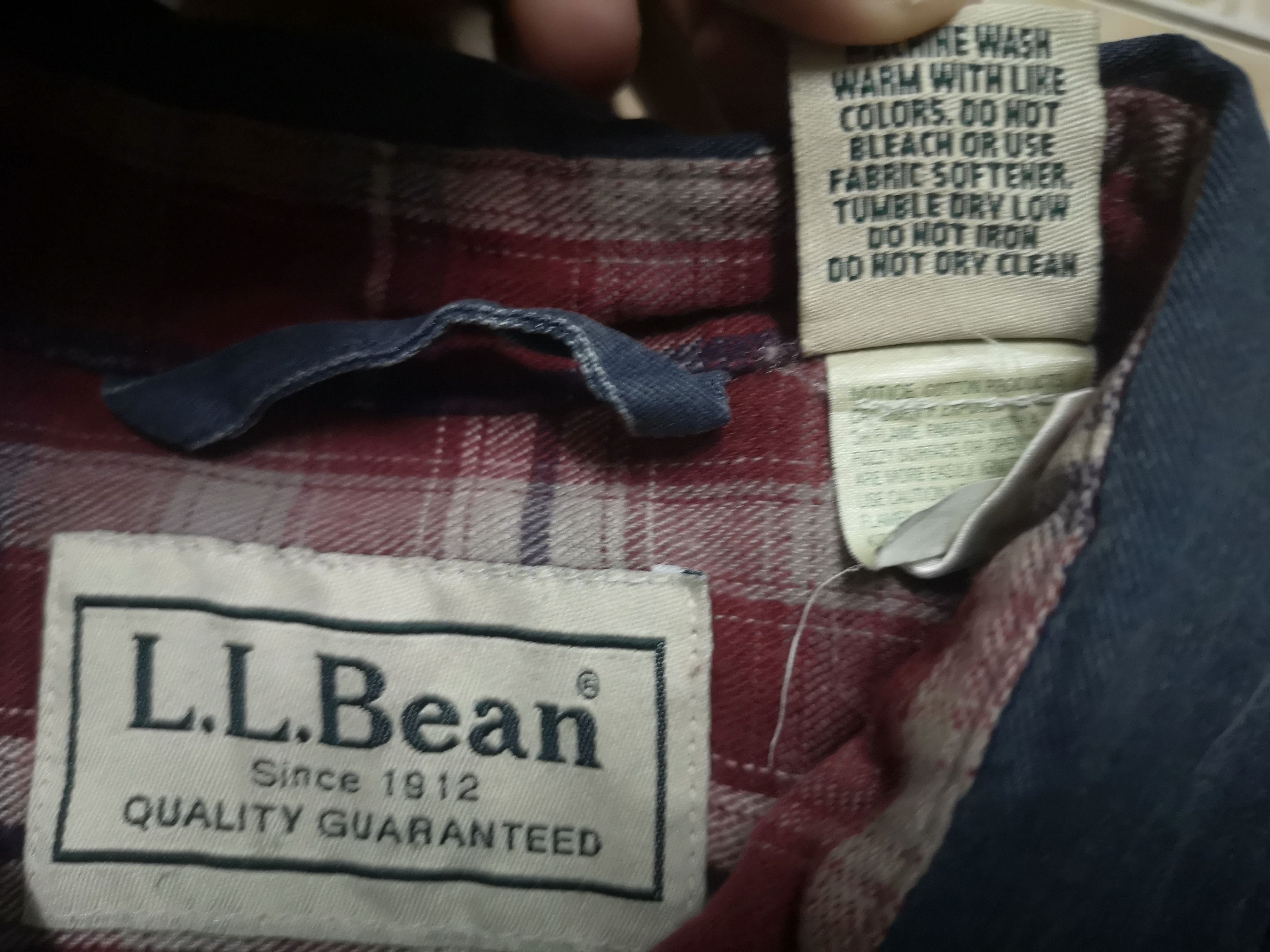 Flannel × L.L. Bean × Vintage L.L.Bean Long Sleeve Button up Size US S / EU 44-46 / 1 - 7 Thumbnail