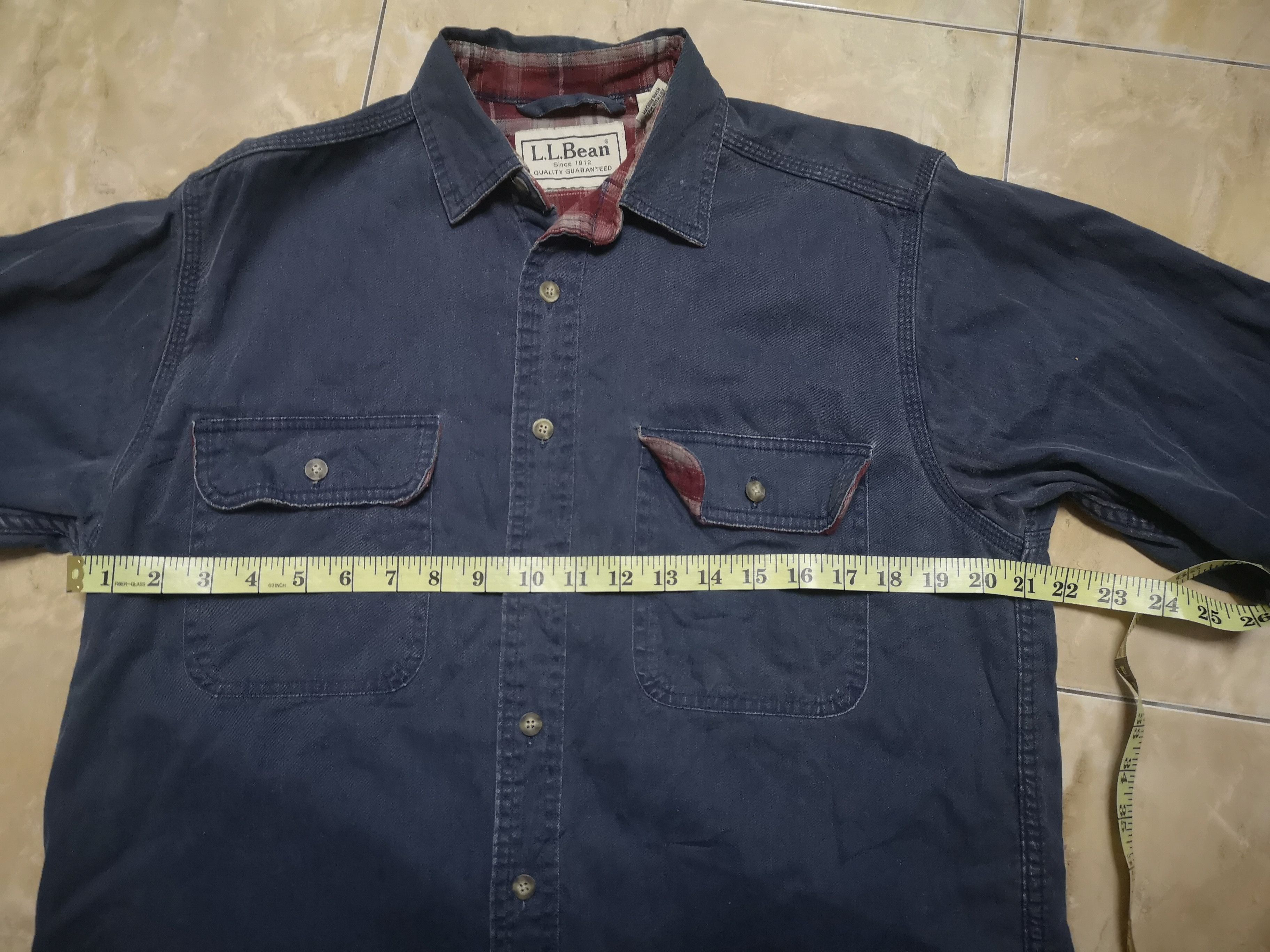 Flannel × L.L. Bean × Vintage L.L.Bean Long Sleeve Button up Size US S / EU 44-46 / 1 - 8 Thumbnail