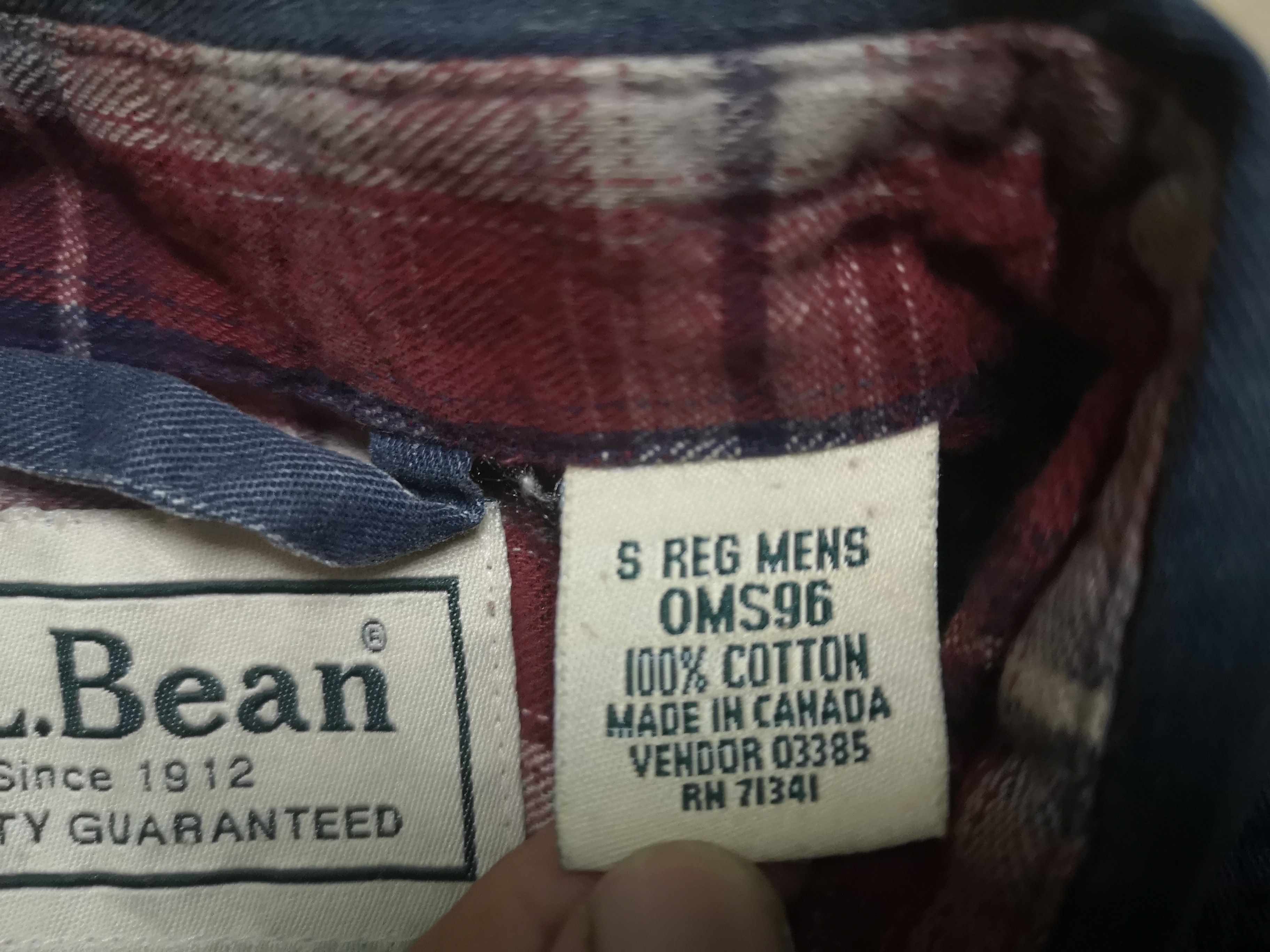 Flannel × L.L. Bean × Vintage L.L.Bean Long Sleeve Button up Size US S / EU 44-46 / 1 - 6 Thumbnail