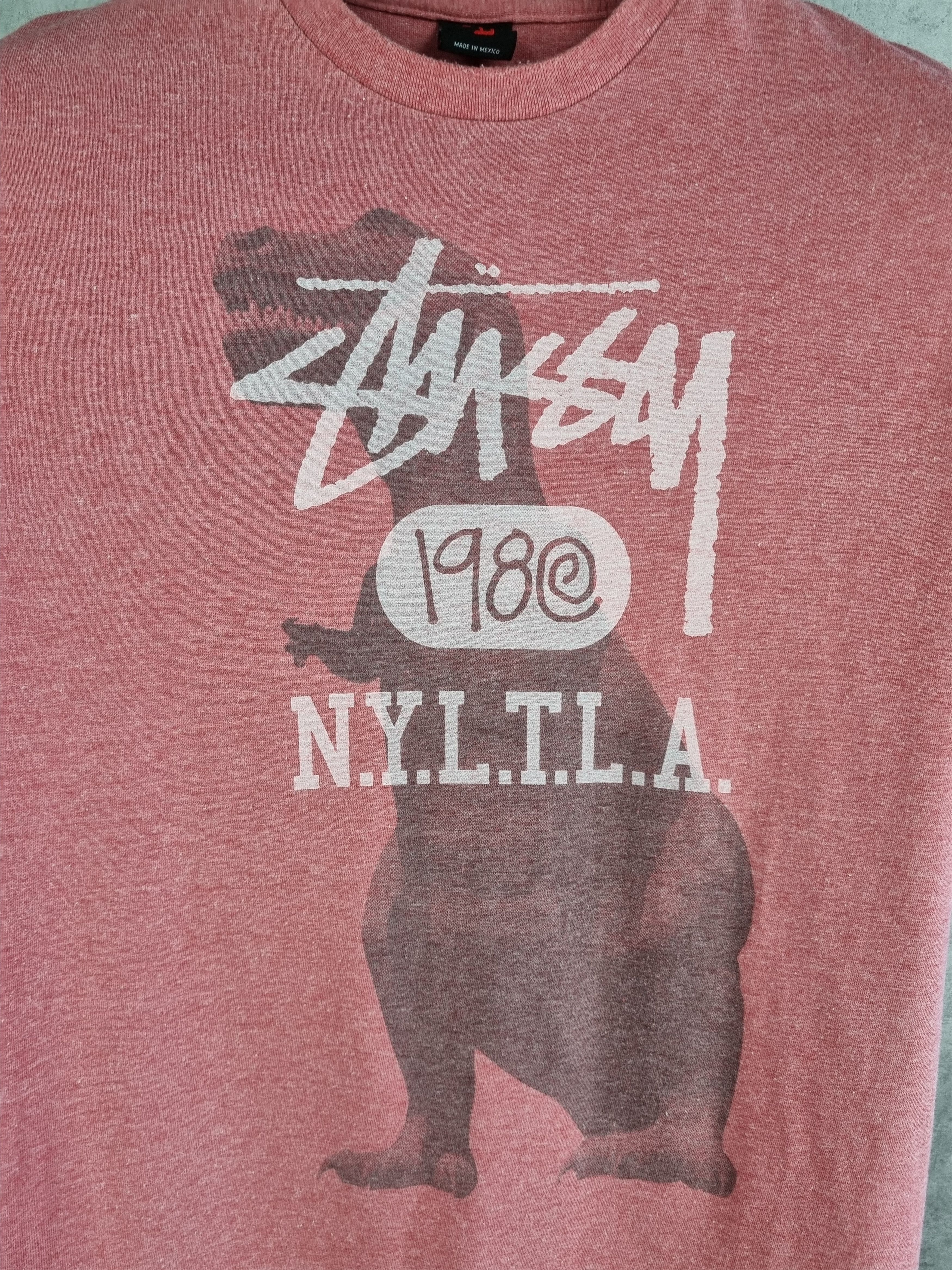 Stussy × Vintage Rare Stussy T Rex Big Print Tee shirt Size US M / EU 48-50 / 2 - 4 Thumbnail