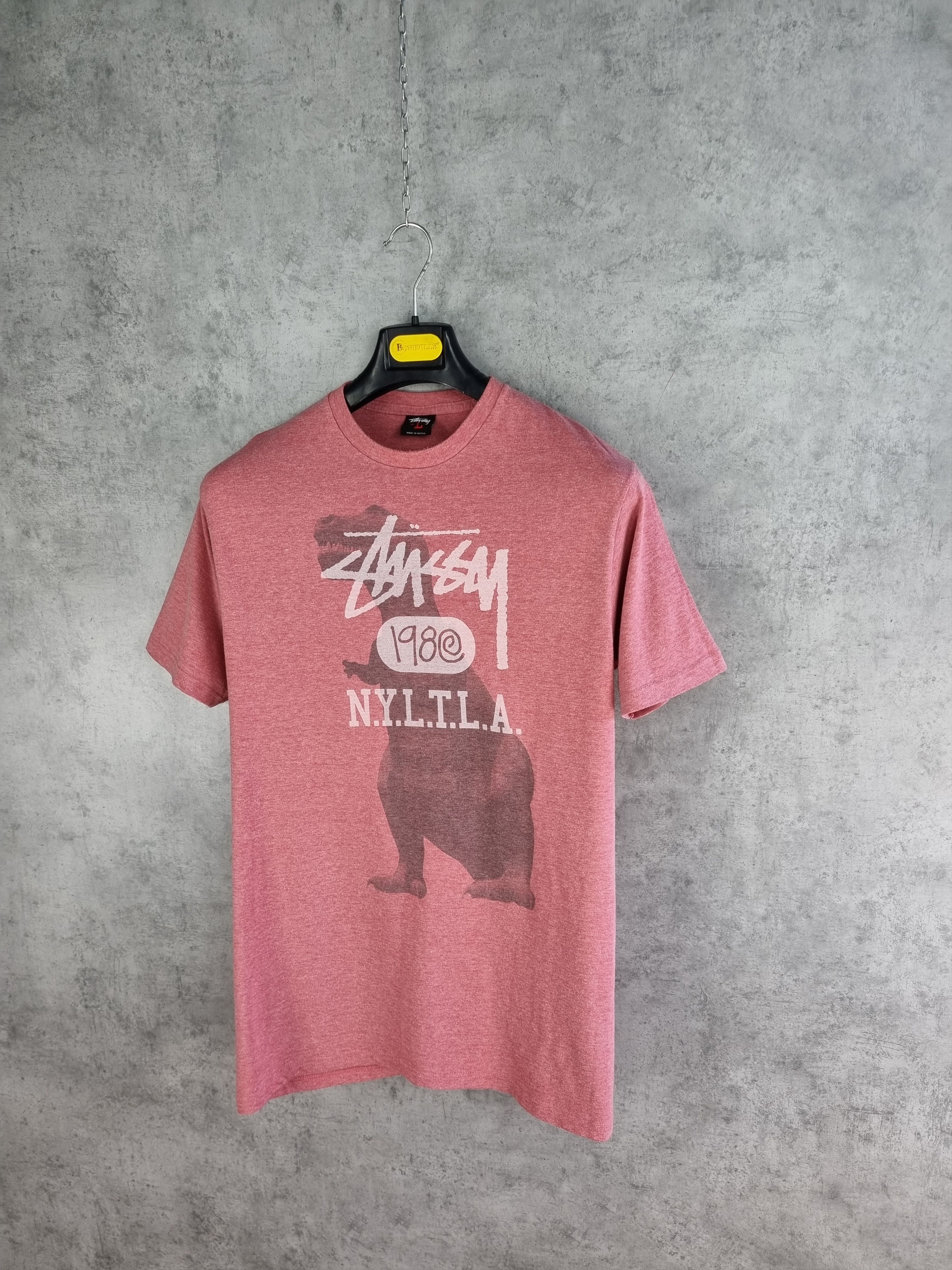 Stussy × Vintage Rare Stussy T Rex Big Print Tee shirt Size US M / EU 48-50 / 2 - 7 Thumbnail