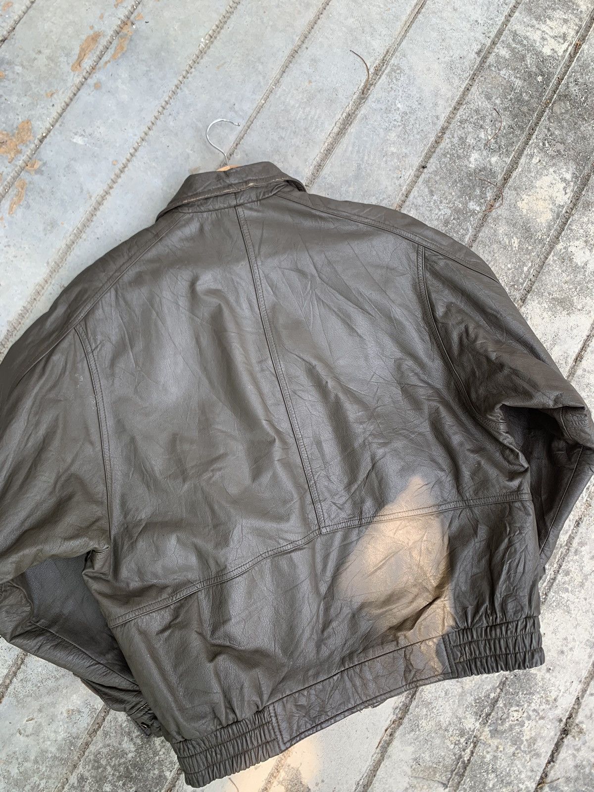 Vintage 👹Vintage Durante Leather Bomber Jacket Size US M / EU 48-50 / 2 - 9 Thumbnail