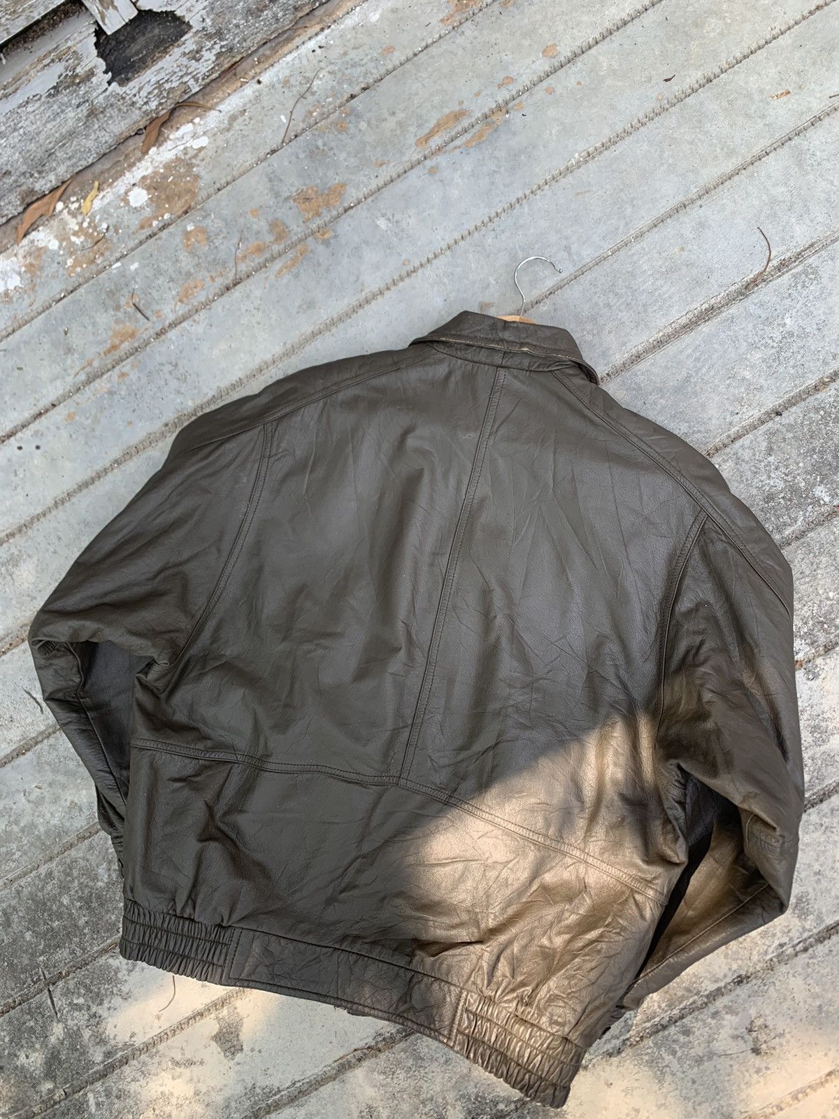 Vintage 👹Vintage Durante Leather Bomber Jacket Size US M / EU 48-50 / 2 - 8 Thumbnail