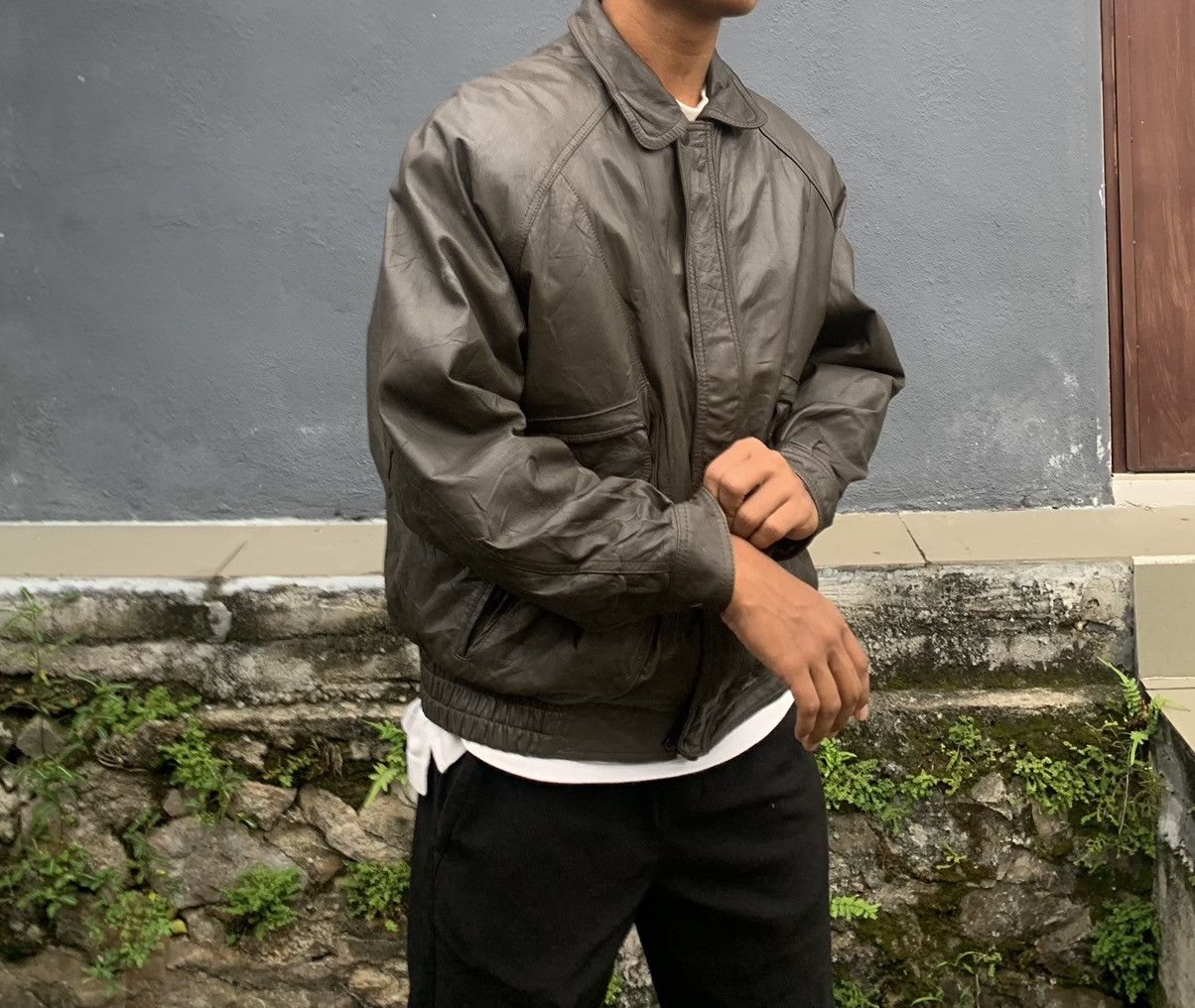 Vintage 👹Vintage Durante Leather Bomber Jacket Size US M / EU 48-50 / 2 - 3 Thumbnail