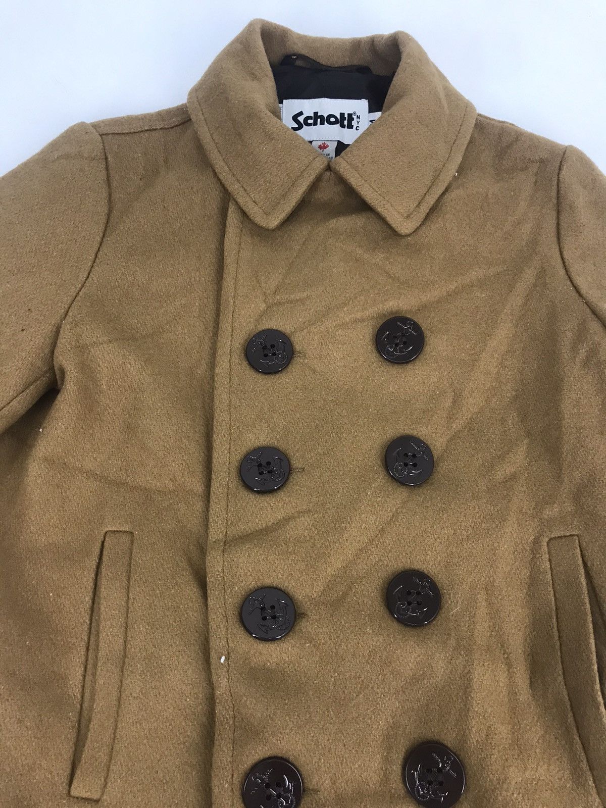 Schott Schott NYC Jacket Blazer Coat Double Breast Pea Size S / US 4 / IT 40 - 2 Thumbnail