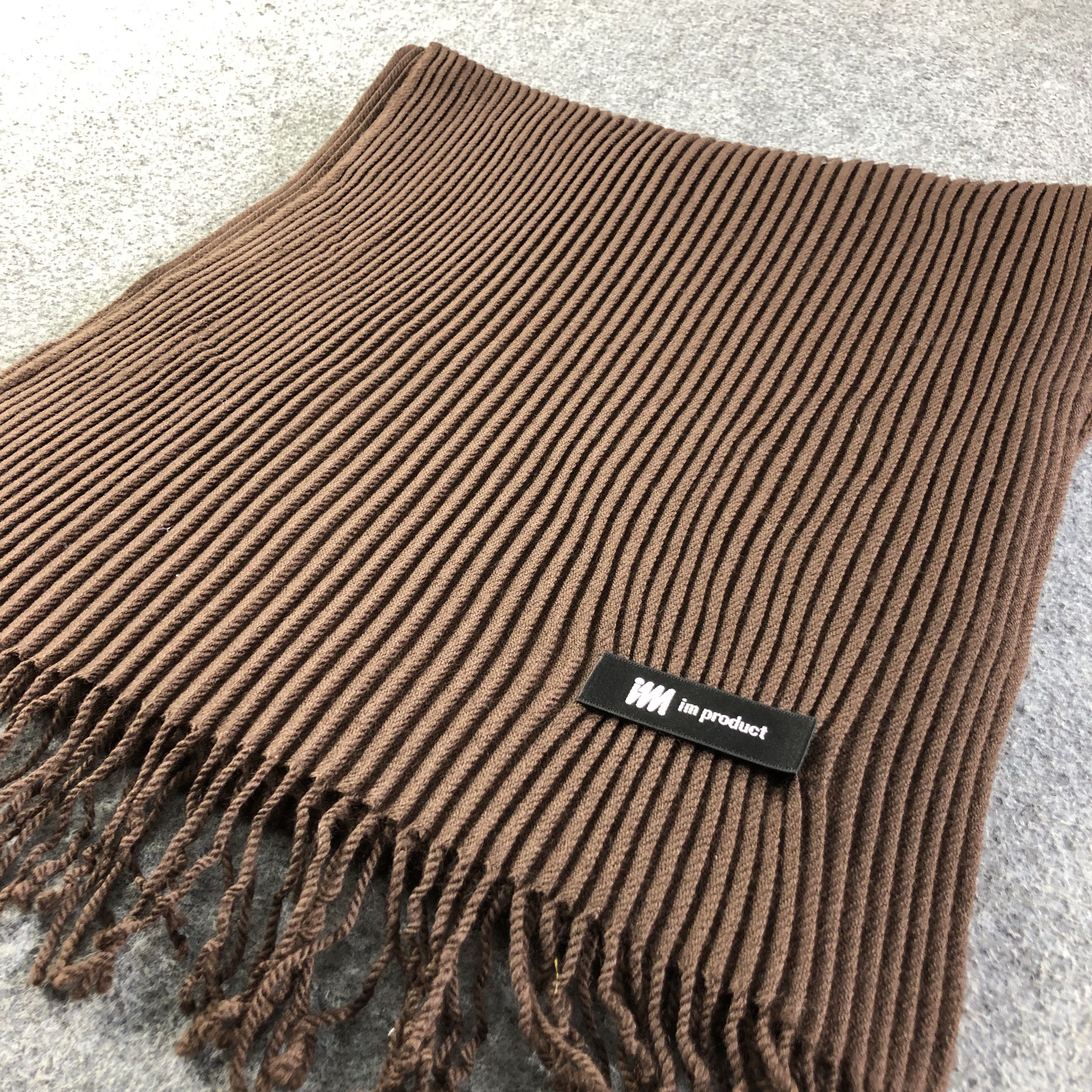 Issey Miyake Issey Miyake Pleated Scarf Muffler Neck Wrap V1722 Size ONE SIZE - 2 Thumbnail