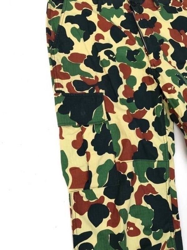 Japanese Brand Satan Arbeit Military Camo Skull Parachute Streetwear Pants Size US 34 / EU 50 - 4 Thumbnail