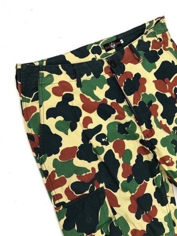 Japanese Brand Satan Arbeit Military Camo Skull Parachute Streetwear Pants Size US 34 / EU 50 - 3 Thumbnail