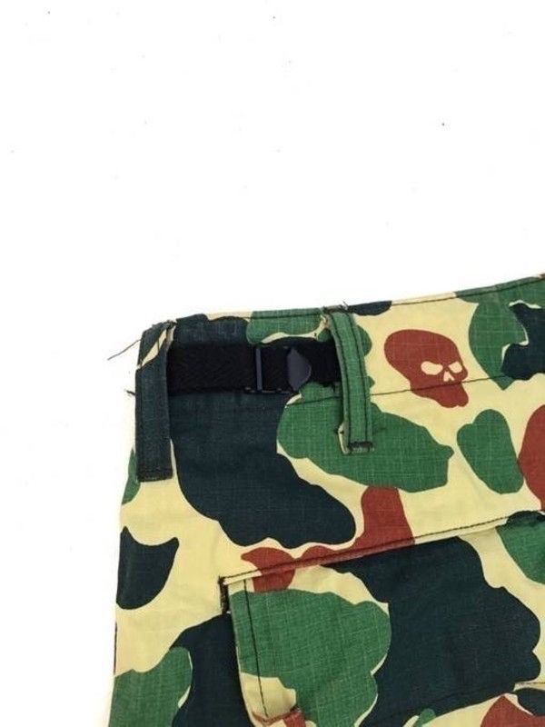 Japanese Brand Satan Arbeit Military Camo Skull Parachute Streetwear Pants Size US 34 / EU 50 - 10 Thumbnail
