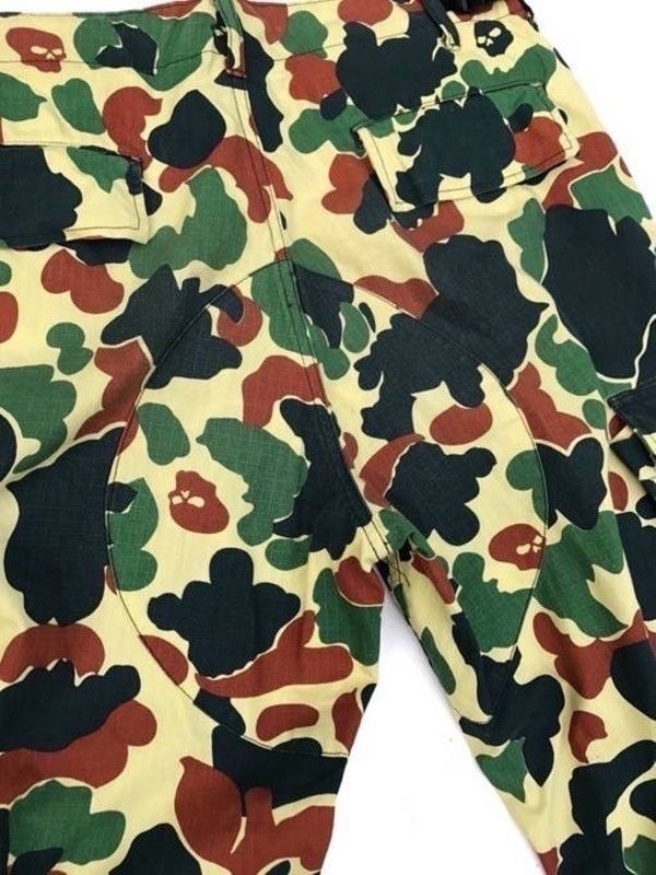 Japanese Brand Satan Arbeit Military Camo Skull Parachute Streetwear Pants Size US 34 / EU 50 - 9 Thumbnail