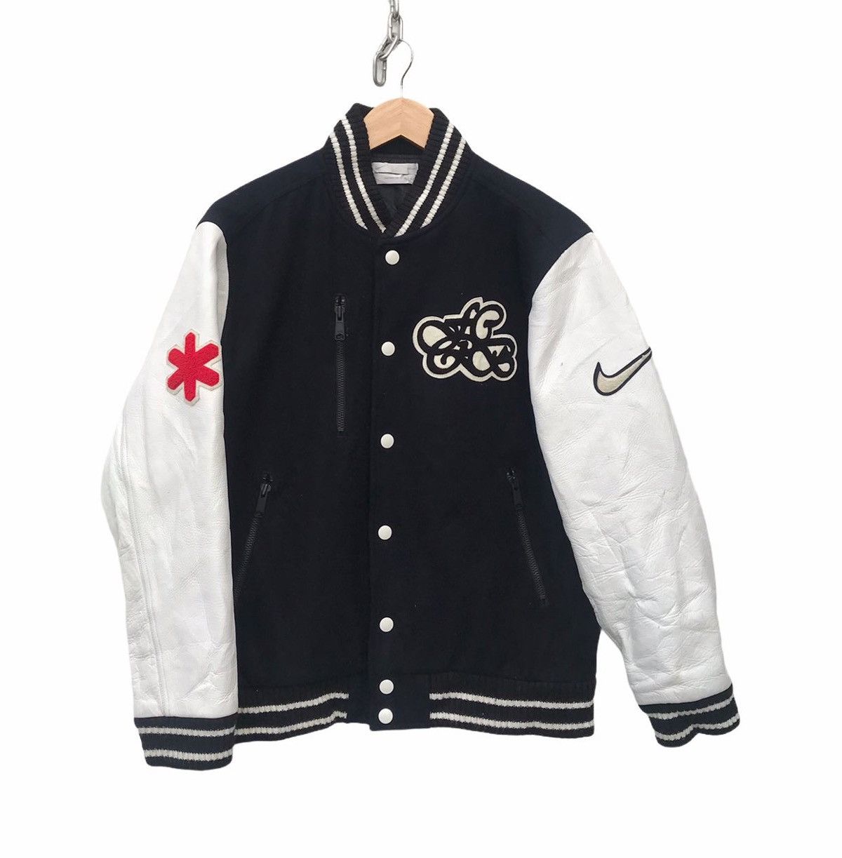 image of Football Club Real Bristol x Nike Varsity Jacket Nike F.c Real Bristol Sportwear Jacket in Black (S