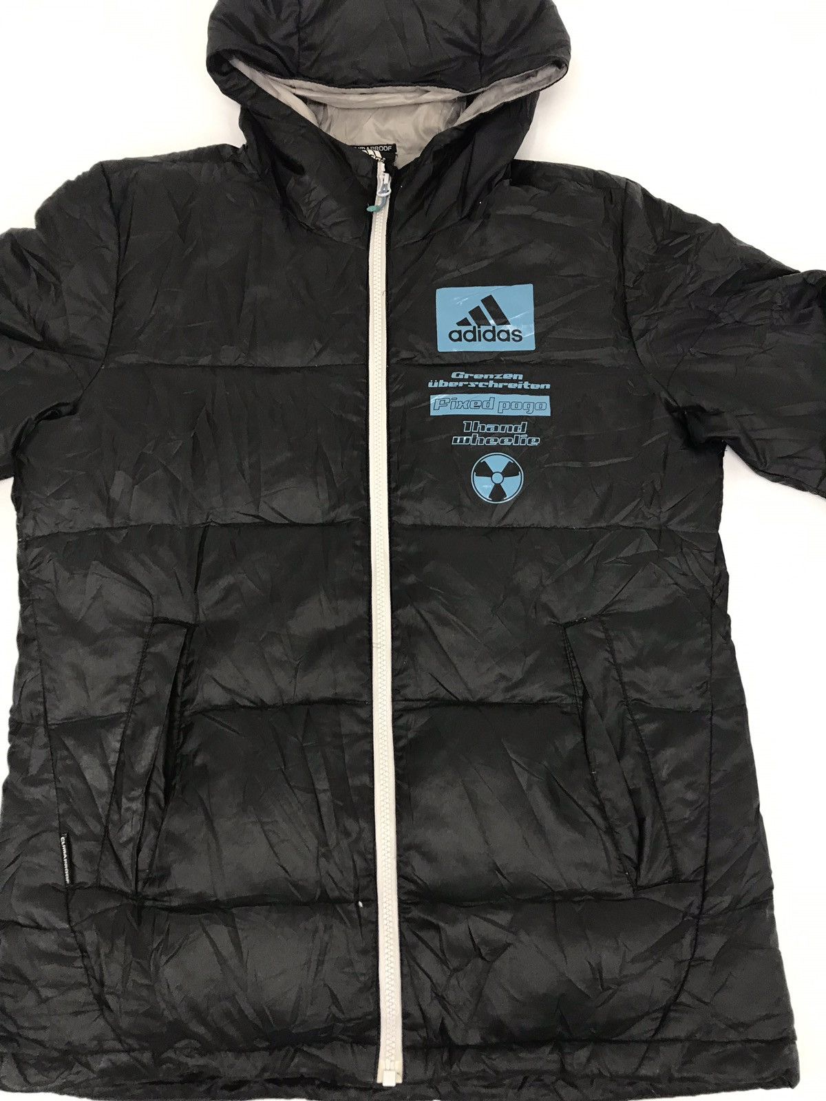 Adidas Adidas Bomber Jacket Puffer Style Zipper Winter Wear Hoodie Size US L / EU 52-54 / 3 - 2 Thumbnail