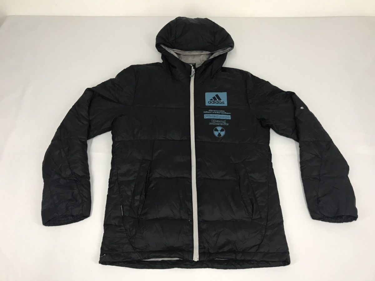 Adidas Adidas Bomber Jacket Puffer Style Zipper Winter Wear Hoodie Size US L / EU 52-54 / 3 - 1 Thumbnail