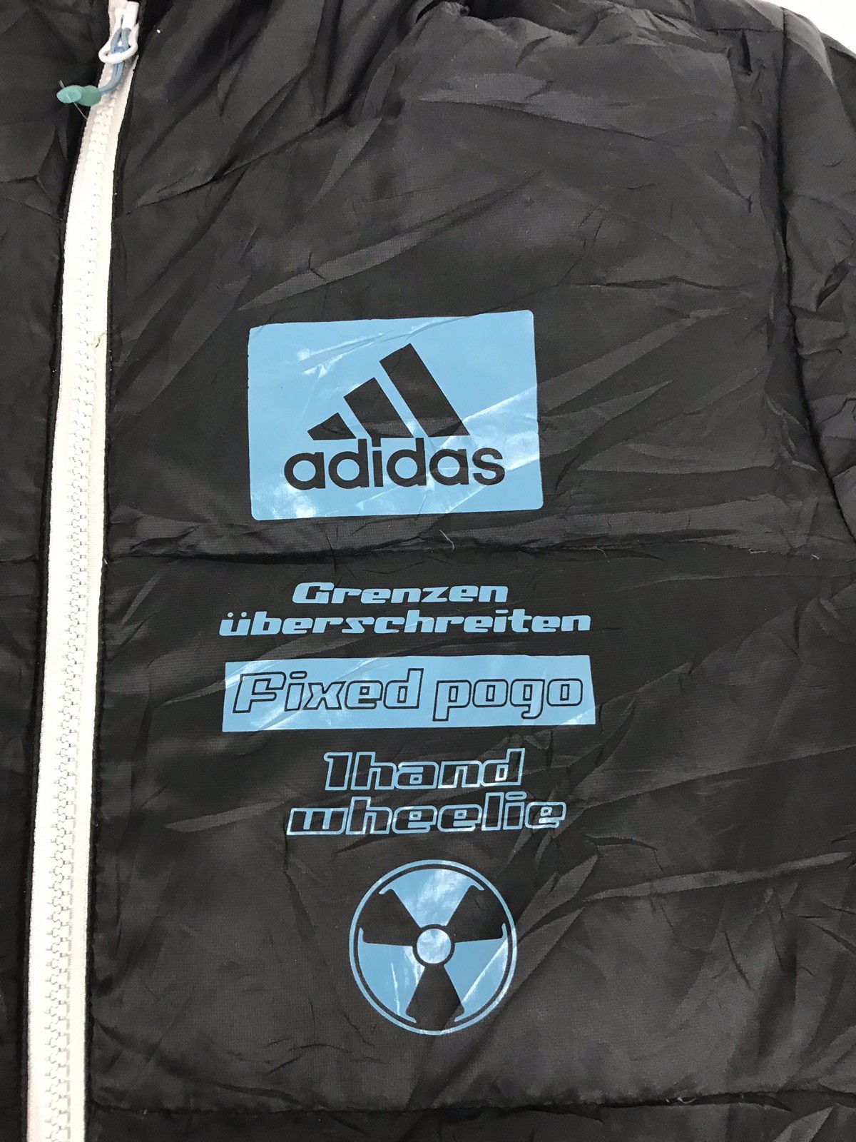 Adidas Adidas Bomber Jacket Puffer Style Zipper Winter Wear Hoodie Size US L / EU 52-54 / 3 - 3 Thumbnail